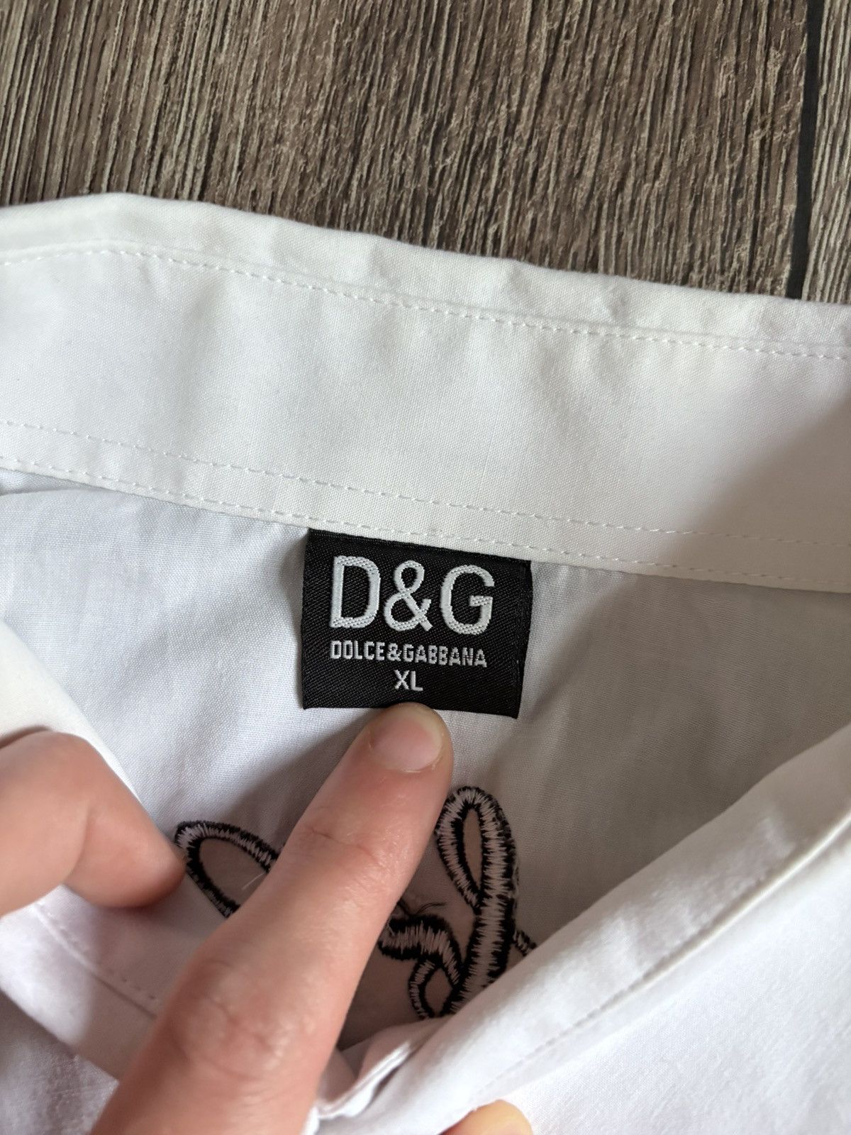 Dolce & Gabbana Dolce & Gabbana Vintage White Shirt Button Up Size XL / US 12-14 / IT 48-50 - 8 Thumbnail