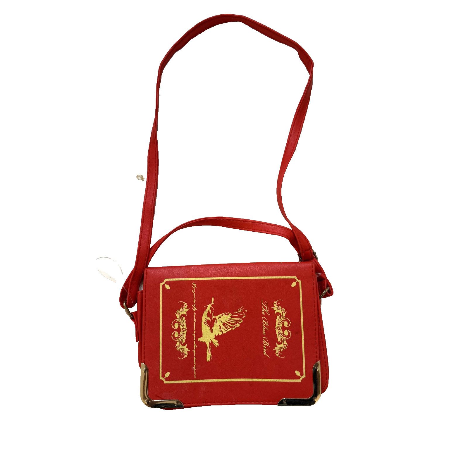 & Other Stories The Blue Bird Book Clutch Handbag Crossbody Womens Gold Trim Size ONE SIZE - 1 Thumbnail