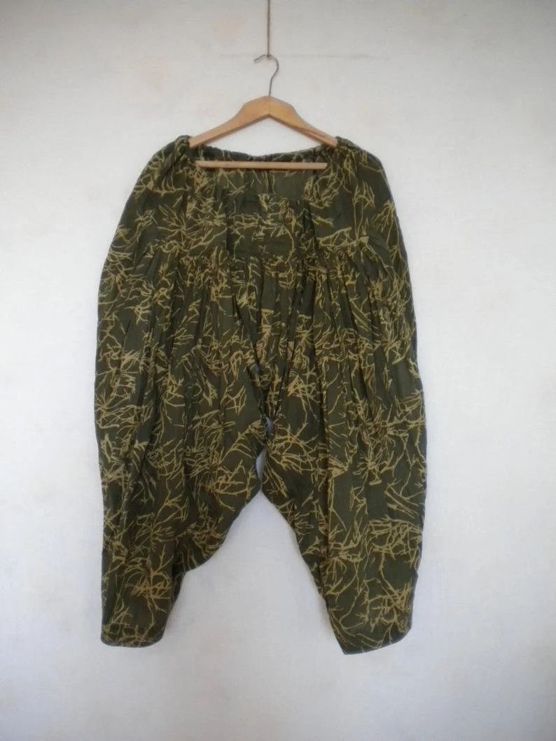 Other harem women`s pant, XL XXL, drop crotch thai oriental pants Size 27" / US 4 / IT 40 - 3 Thumbnail