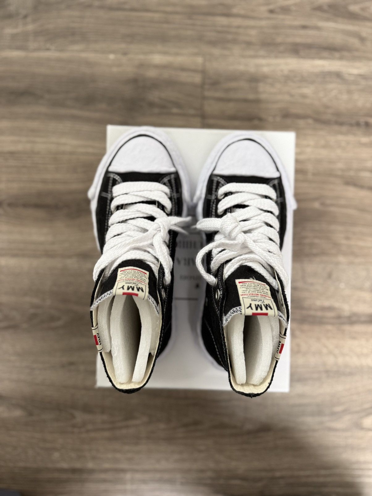 Maison MIHARA YASUHIRO Maison Mihara PETERSON 23 HIGH Black & White Size US 10 / EU 43 - 4 Thumbnail