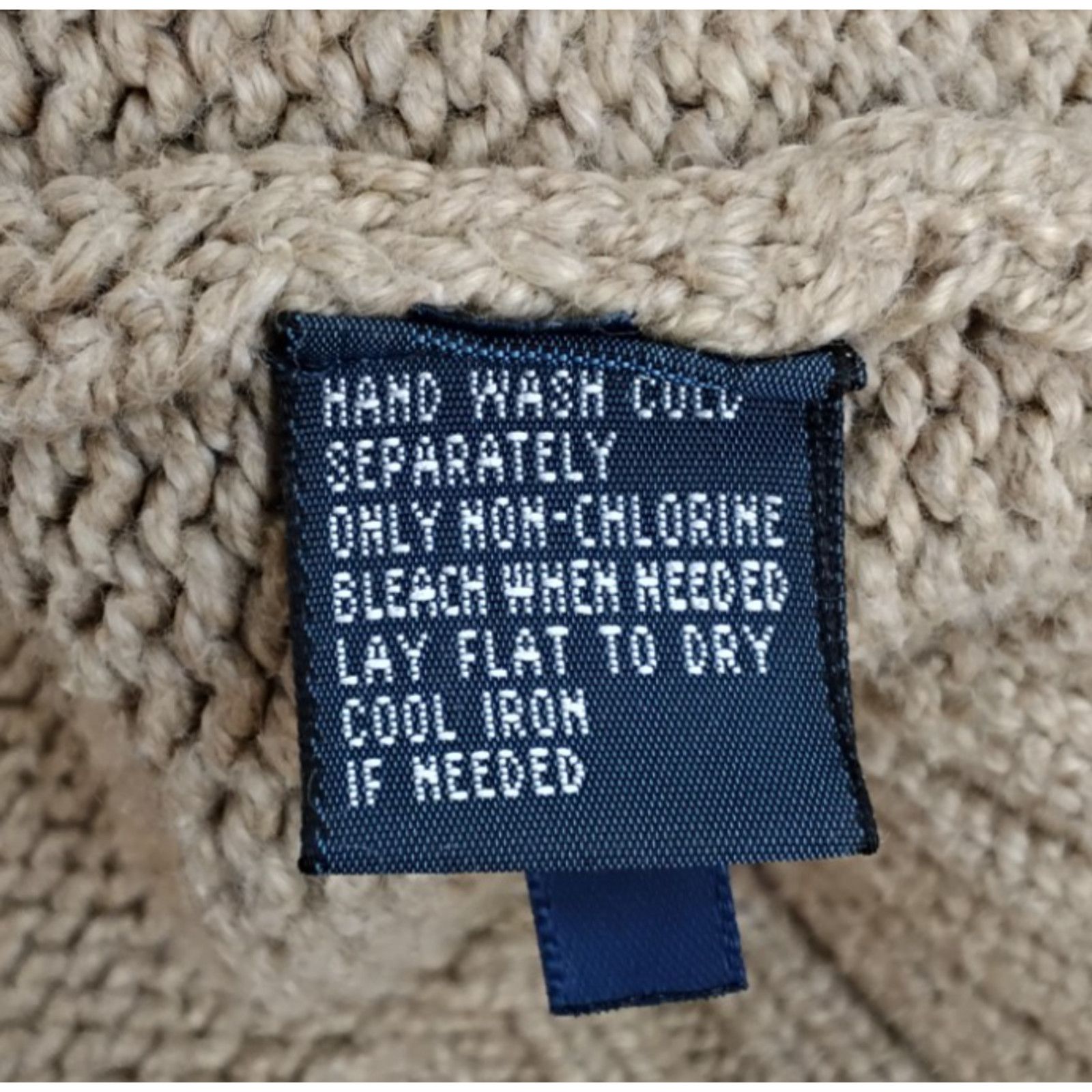Polo Ralph Lauren Polo Ralph Lauren Sweater Men's L Tan 100% Cotton Crew Neck Size US L / EU 52-54 / 3 - 9 Thumbnail