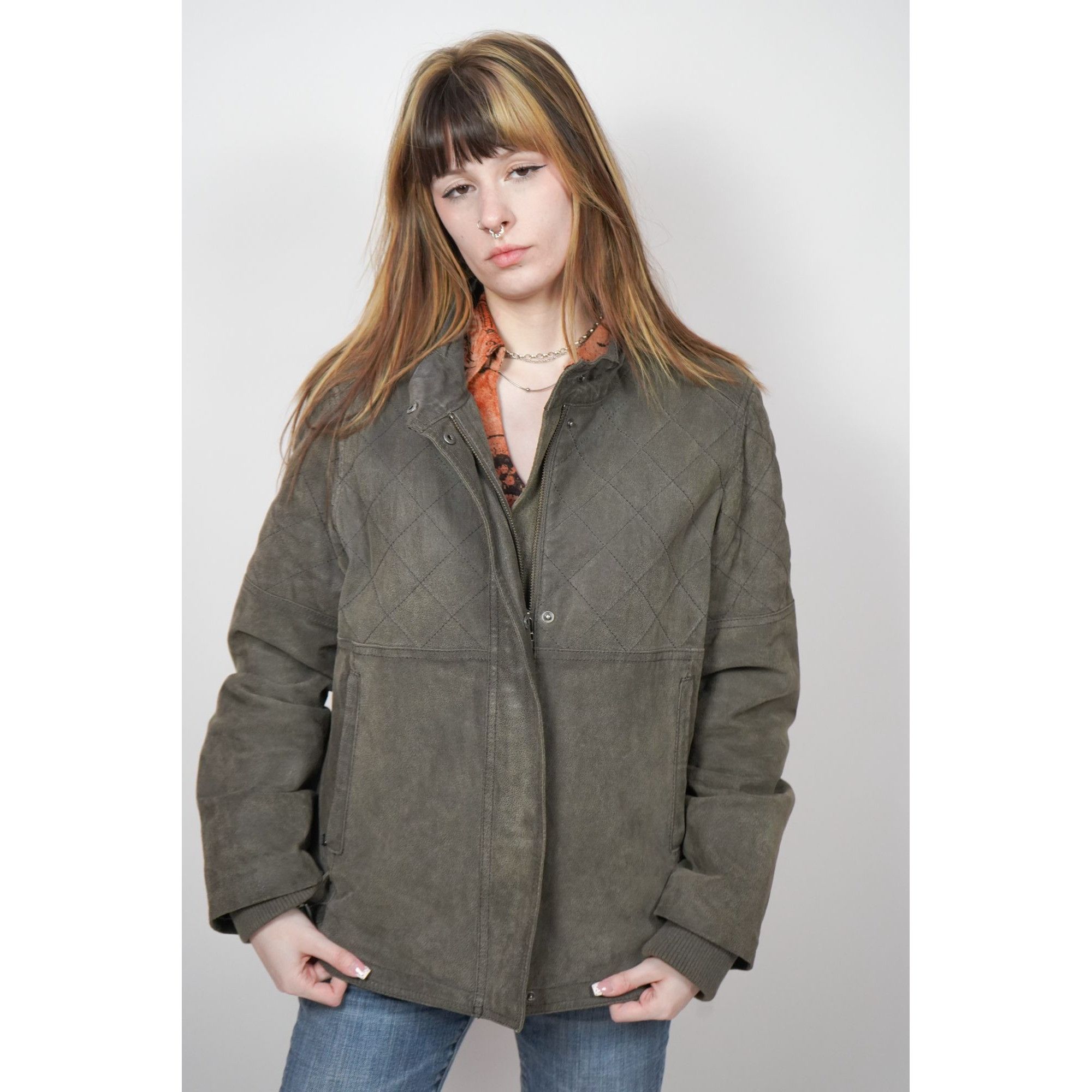 Danier Vintage Danier Suede Leather Oliver Jacket Size L / US 10 / IT 46 - 9 Thumbnail