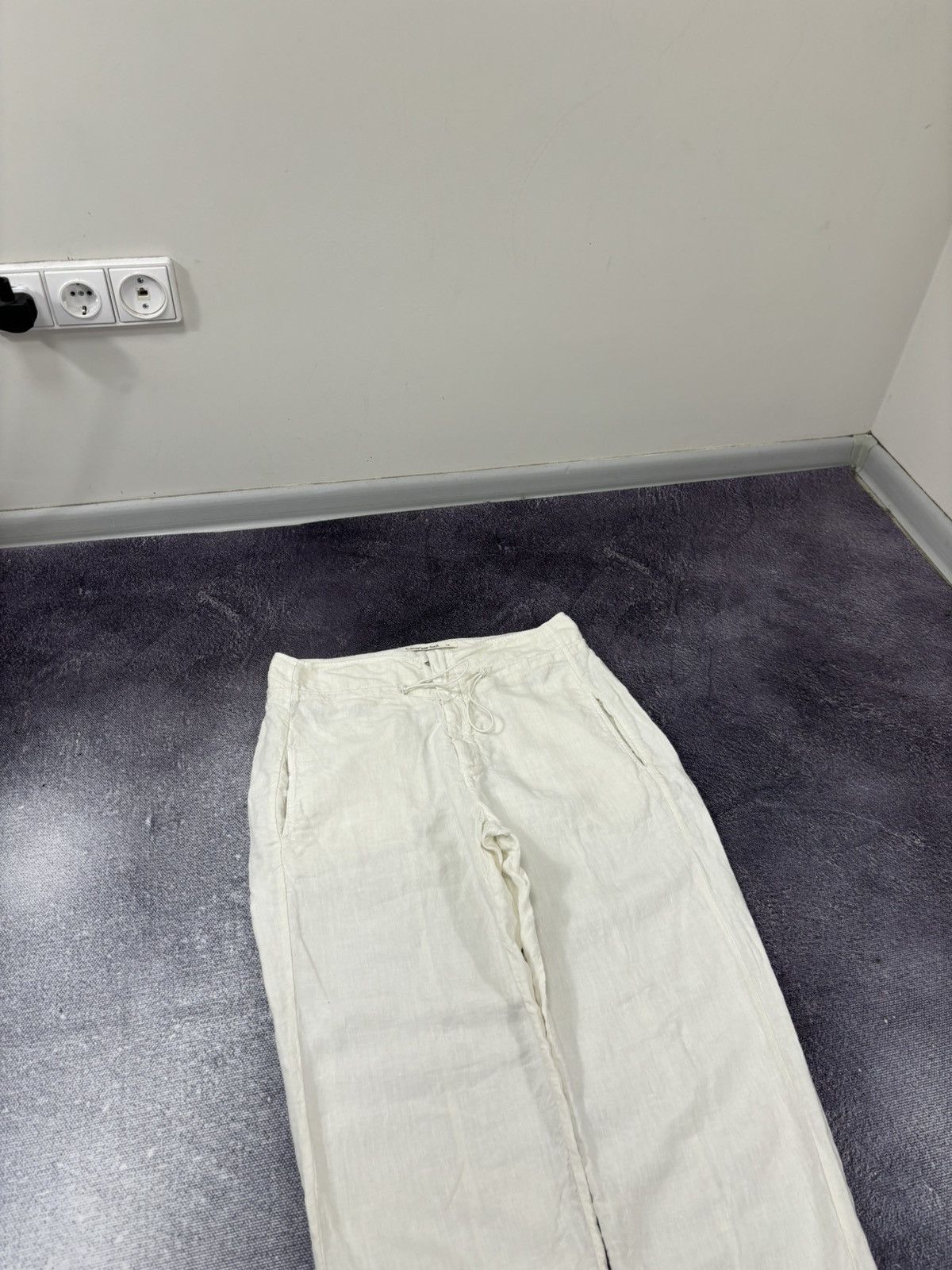 Transit Transit Par Such Women’s White/Cream Linen Pants Trousers Size 30" / US 8 / IT 44 - 5 Thumbnail
