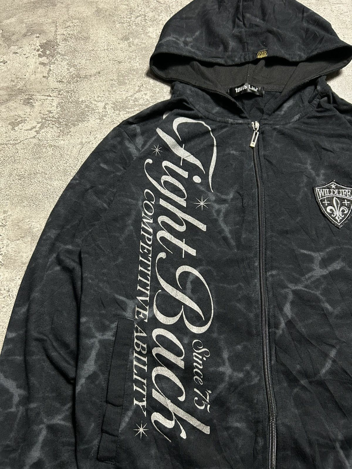 Hysteric Glamour Wild Life Poem Pank Style Zip Up Hoodie Black Size US L / EU 52-54 / 3 - 4 Thumbnail