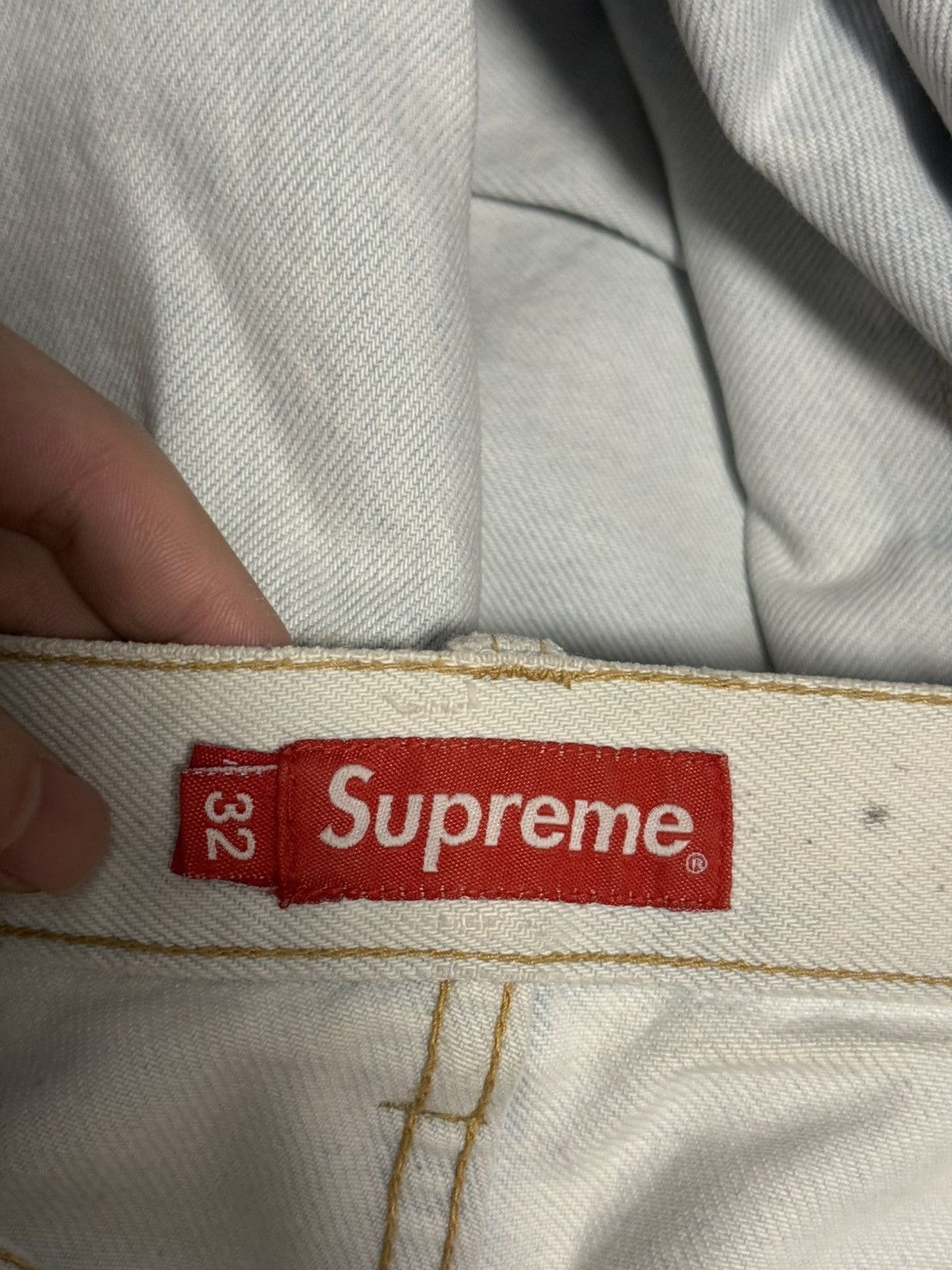 Supreme Supreme Regular Jeans Washed Blue 32 Size US 32 / EU 48 - 9 Thumbnail