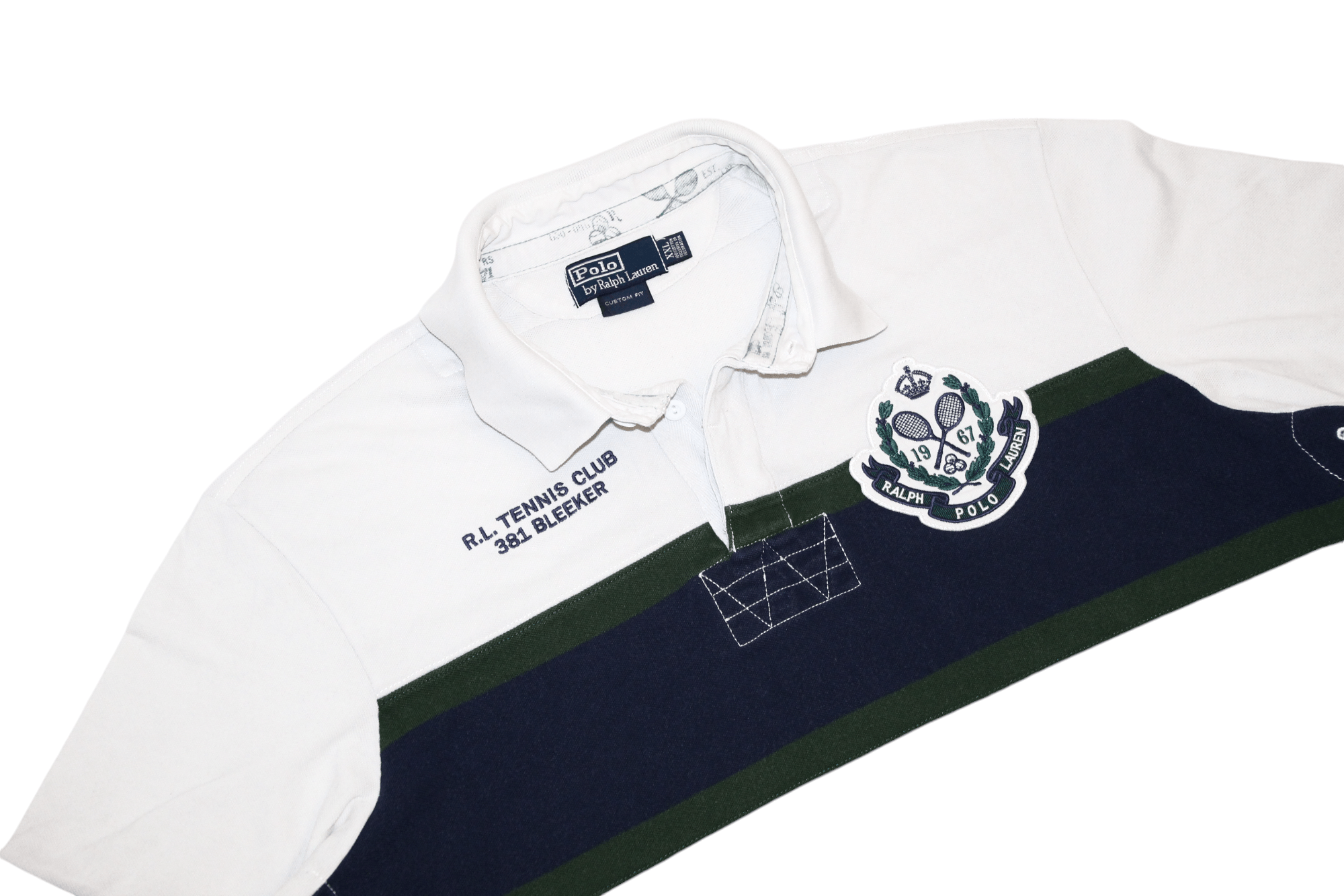 Polo Ralph Lauren Polo R.L. Tennis Club 381 Bleecker N.Y. Wimbledon Polo Shirt Size US XXL / EU 58 / 5 - 10 Thumbnail