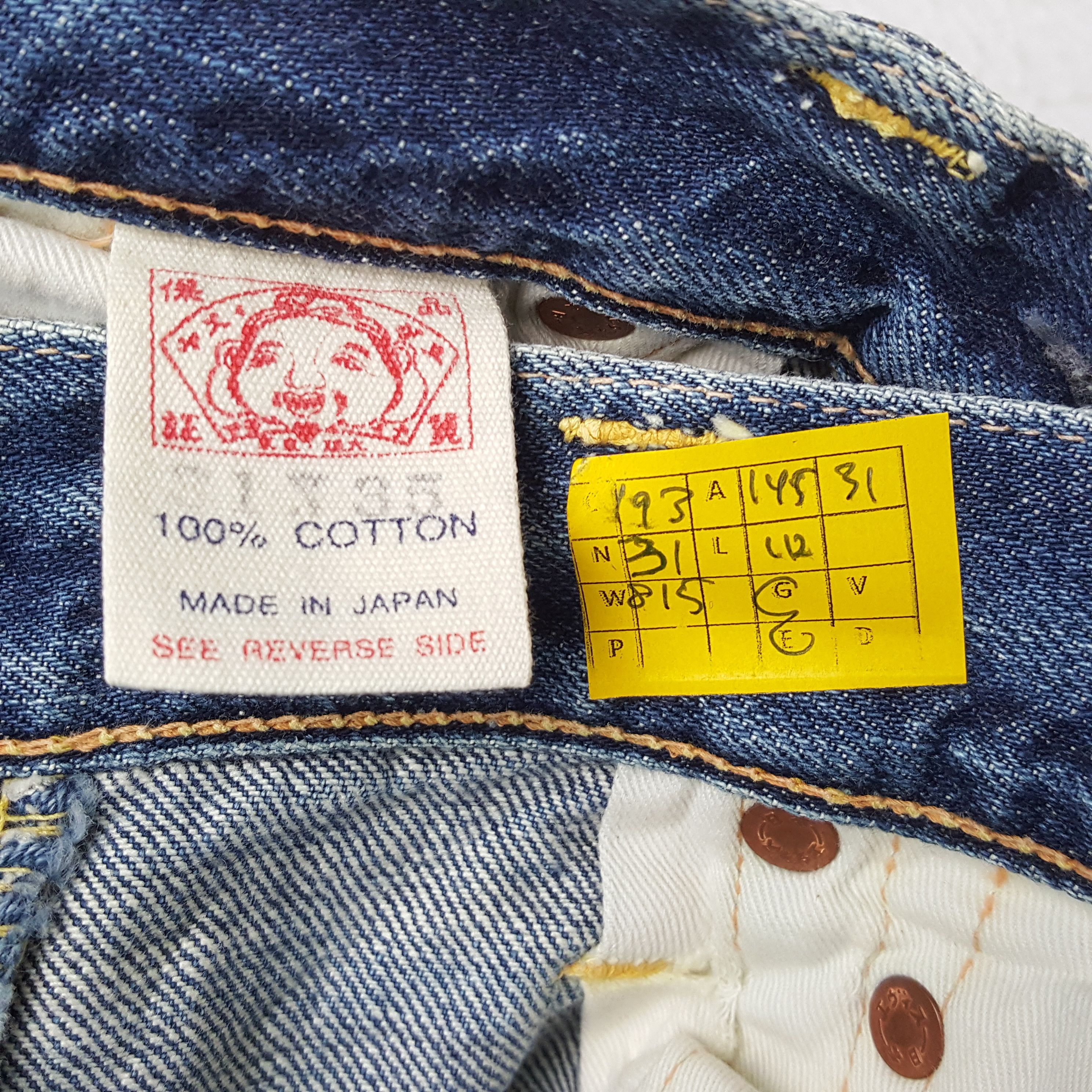 Evisu × Japanese Brand × Vintage Vintage EVISU Japanese Brand Daicock Custom Design Jeans Size US 29 - 14 Thumbnail