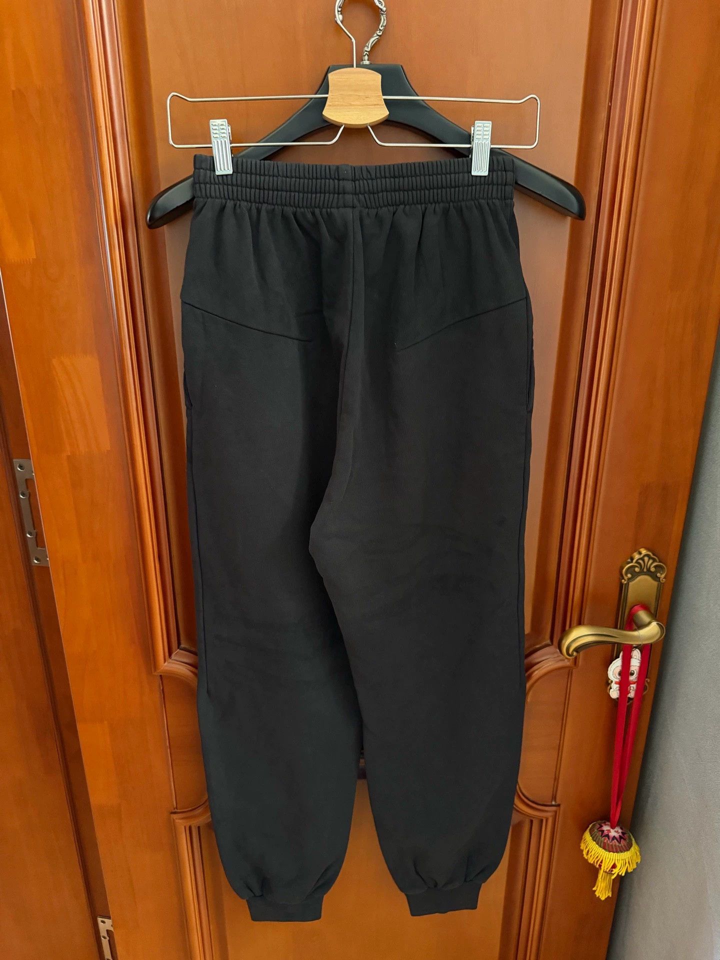 Grey Liquid Metal Effect Trousers