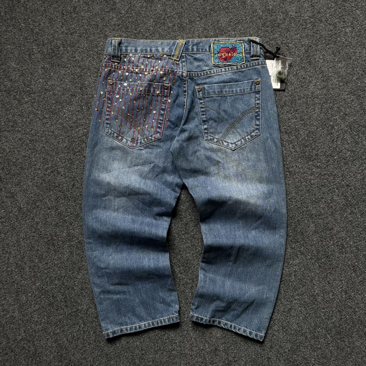If Six Was Nine VTG Women’s Capri Jeans Ciorgia Johns Size 42 00s USA Hype Size 28" / US 6 / IT 42 - 8 Thumbnail