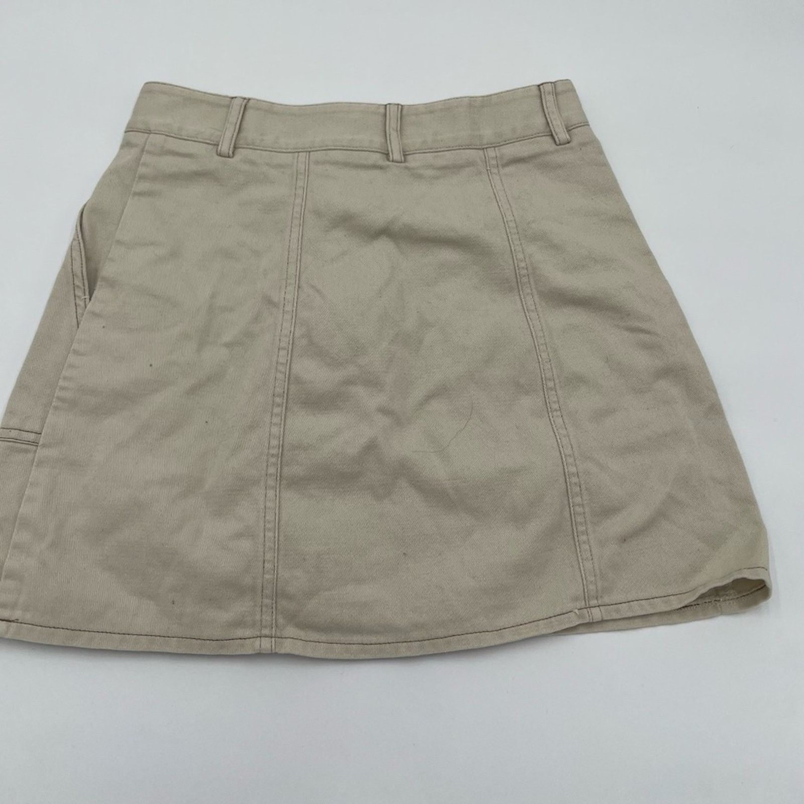 Urban Outfitters Urban Outfitters BDG Beige Denim Mini Skirt Size S-P Size 27" / US 4 / IT 40 - 7 Thumbnail