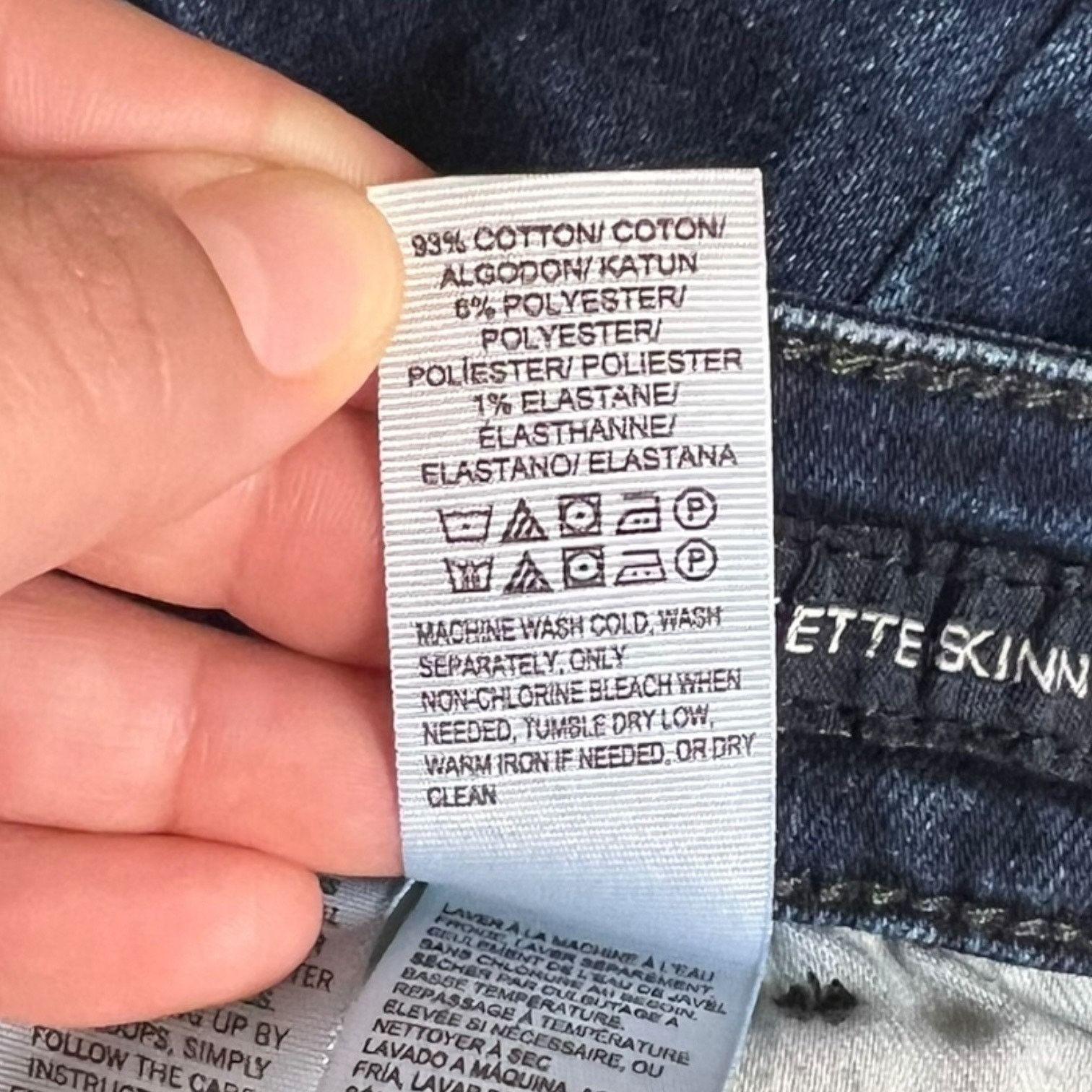 Lucky Brand Lucky Brand Bridgette Skinny Women's 4/27 Blue Stretch Denim Size 27" / US 4 / IT 40 - 7 Thumbnail