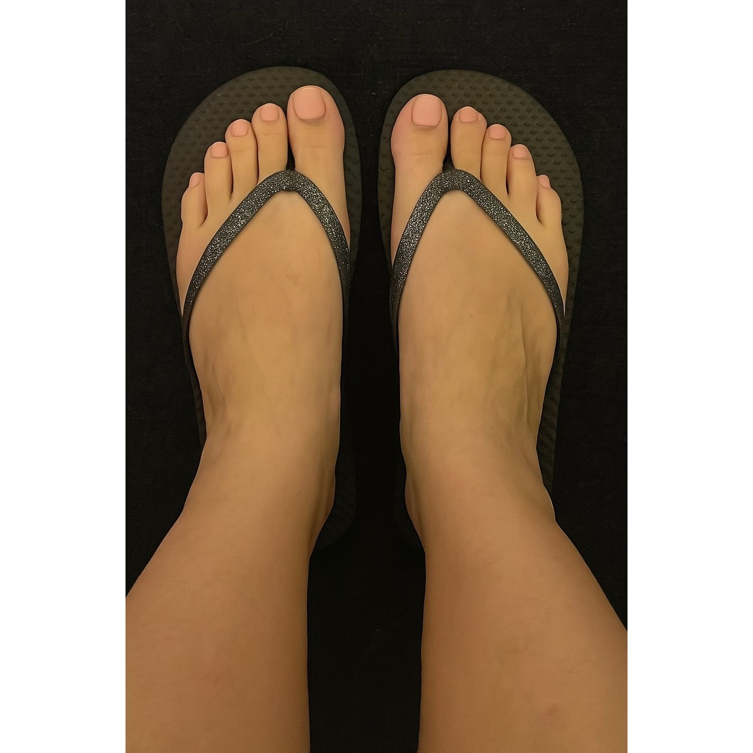 Other Juncture XL 11/12 Women's Flip Flip / Sandals Glitter Black Size US 11 / IT 41 - 1 Thumbnail