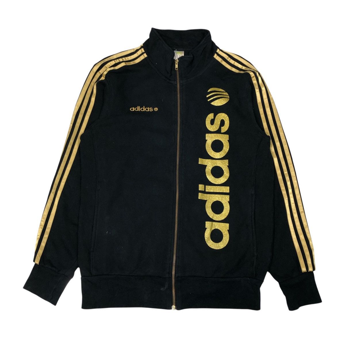 📌Adidas Striped Design Zipper Jacket