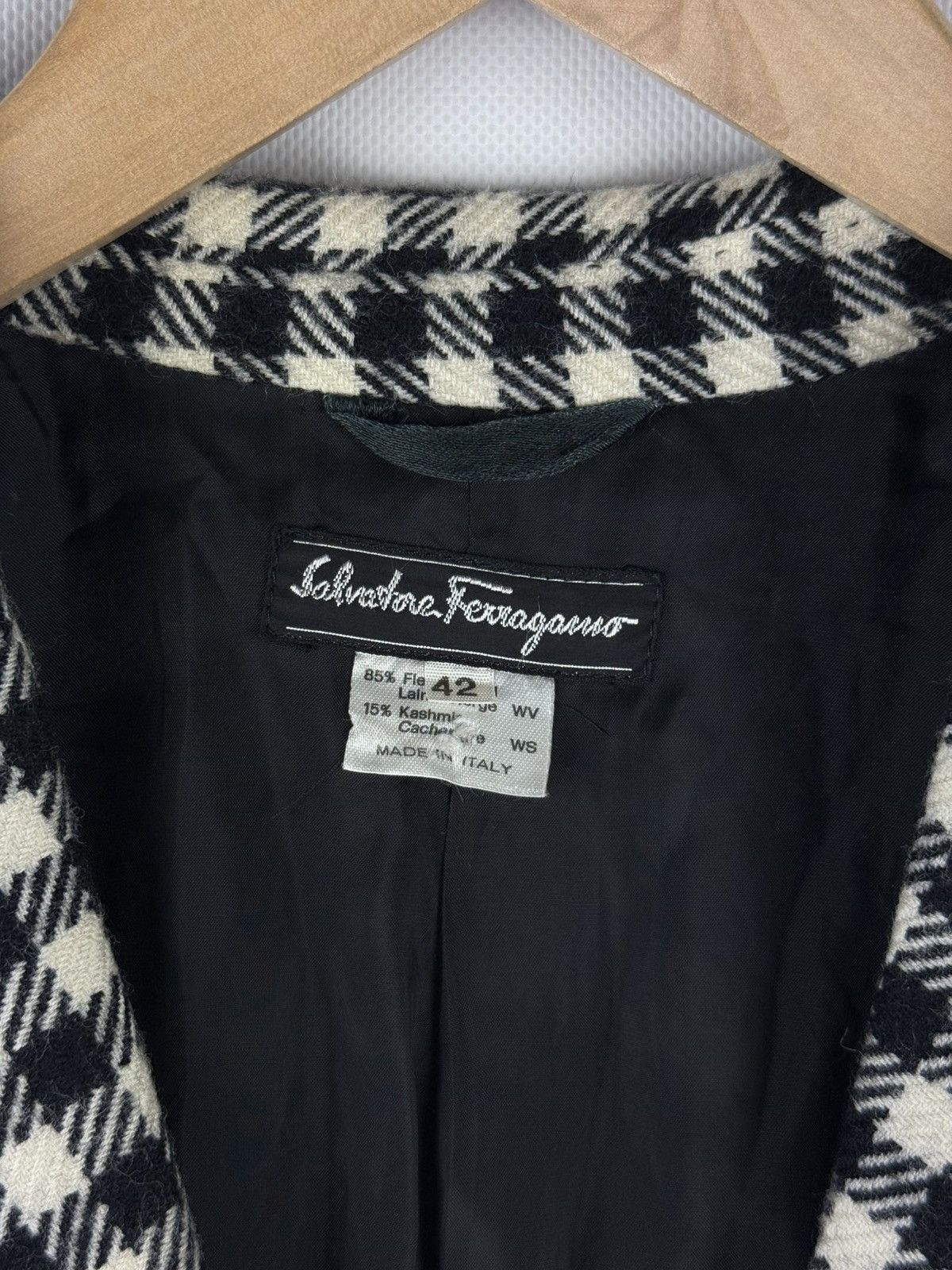Salvatore Ferragamo Salvatore Ferragamo VTG Plaid Wool Cashmere Blazer Jacket Size M / US 6-8 / IT 42-44 - 11 Thumbnail