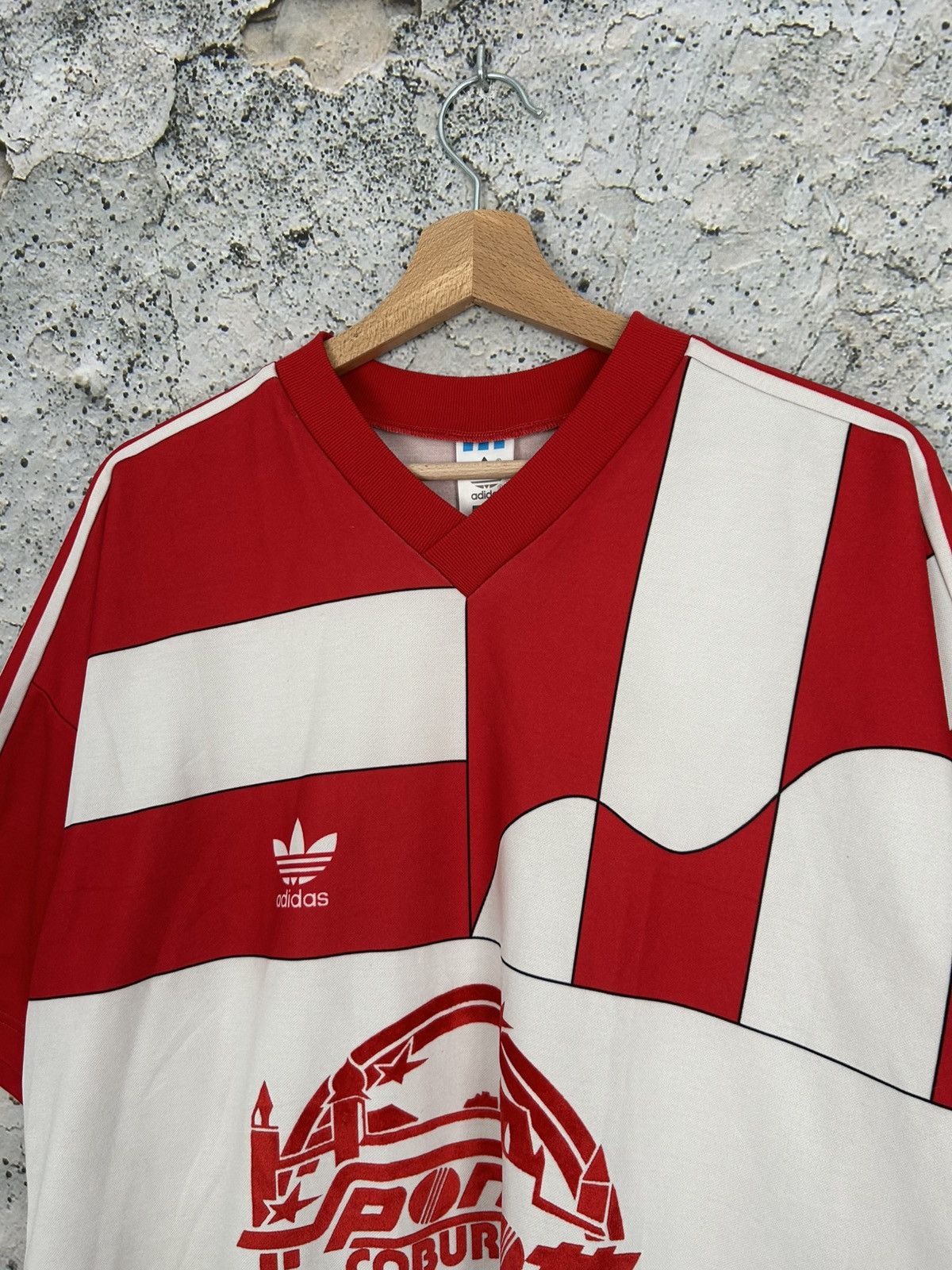 Adidas Vintage Adidas Soccer Jersey Archive Football 90s Rare Size US L / EU 52-54 / 3 - 3 Thumbnail
