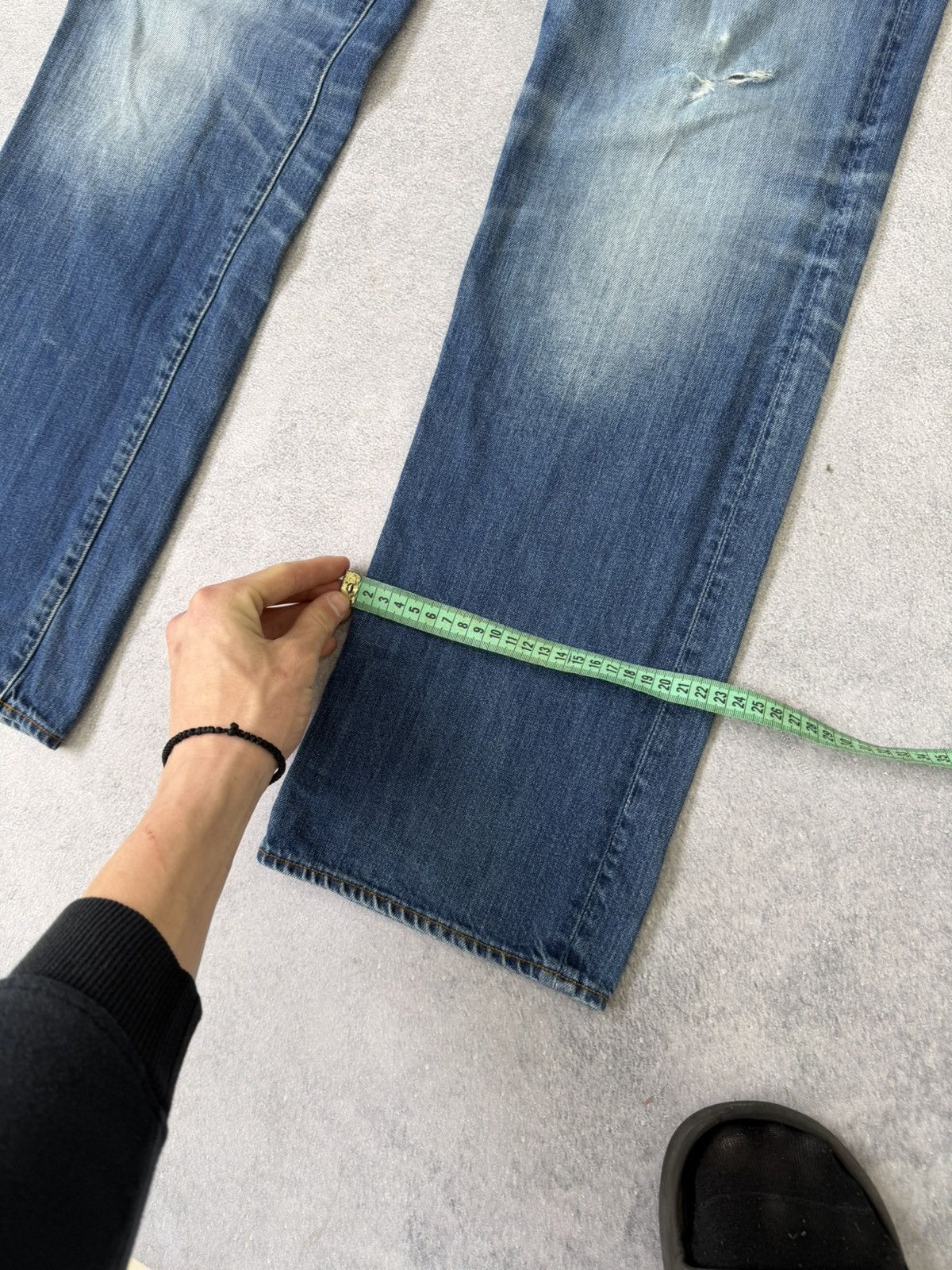 G-Star Vintage 00s Washed G-Star Diesel Hedi Slimane Style Jeans Size US 33 - 13 Thumbnail