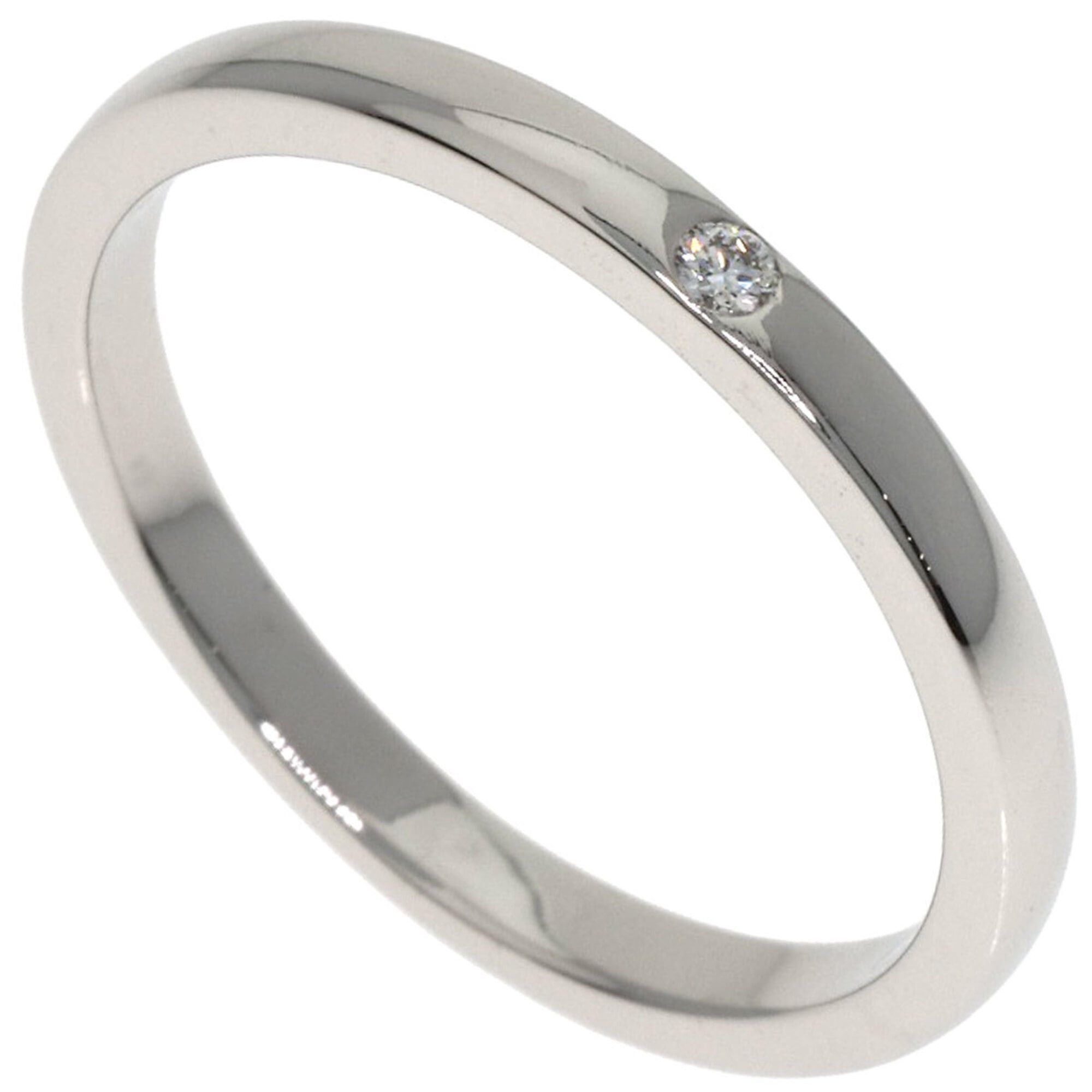 Cartier Cartier Wedding 1P Diamond Ring Platinum PT950 Women's CARTIER Size ONE SIZE - 1 Thumbnail