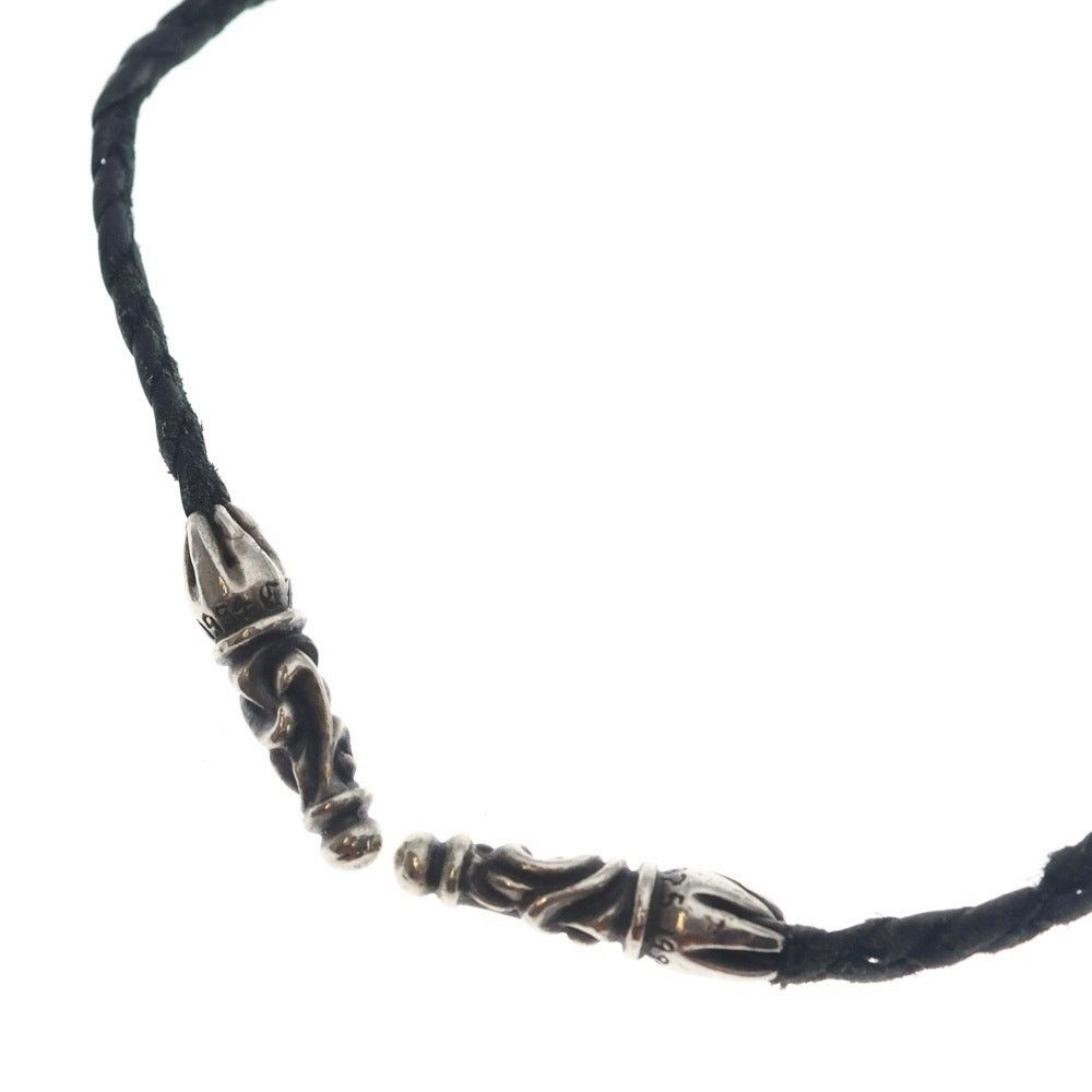 Chrome Hearts Chrome Hearts Leather Braid Scroll Necklace Size ONE SIZE - 1 Thumbnail