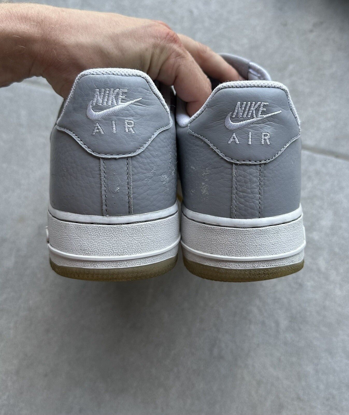 Nike Men's Nike Air Force 1 Wolf Grey 2012 Size US- 11 Size US 11 / EU 44 - 5 Thumbnail