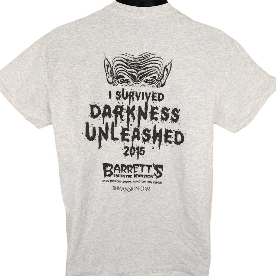 Gildan Barretts Haunted Mansion T Shirt Mens Size Medium Gray Size US M / EU 48-50 / 2 - 1 Thumbnail