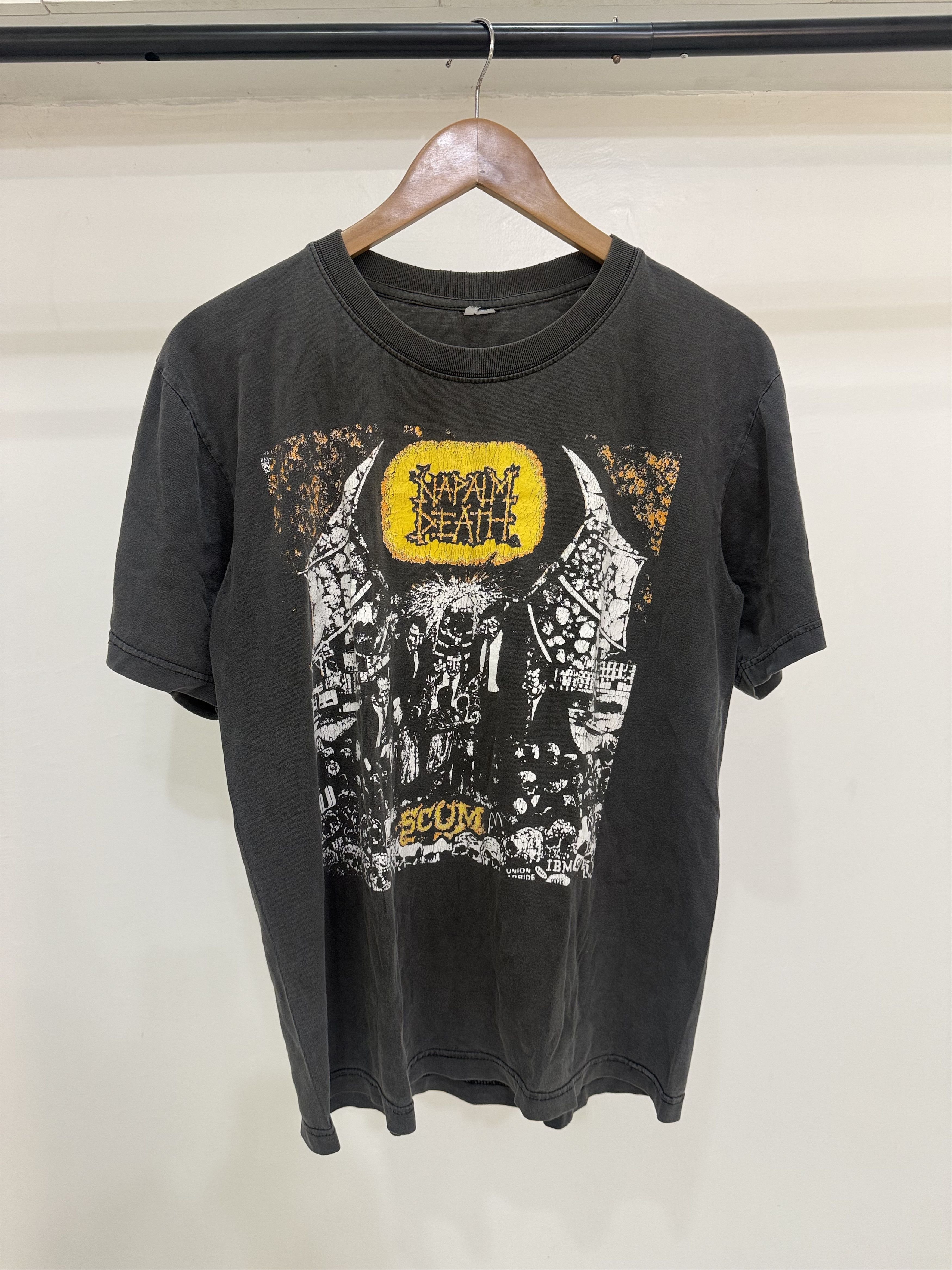 Band Tees Napalm Death Thrashed Vintage Faded Shirt Size US M / EU 48-50 / 2 - 1 Thumbnail