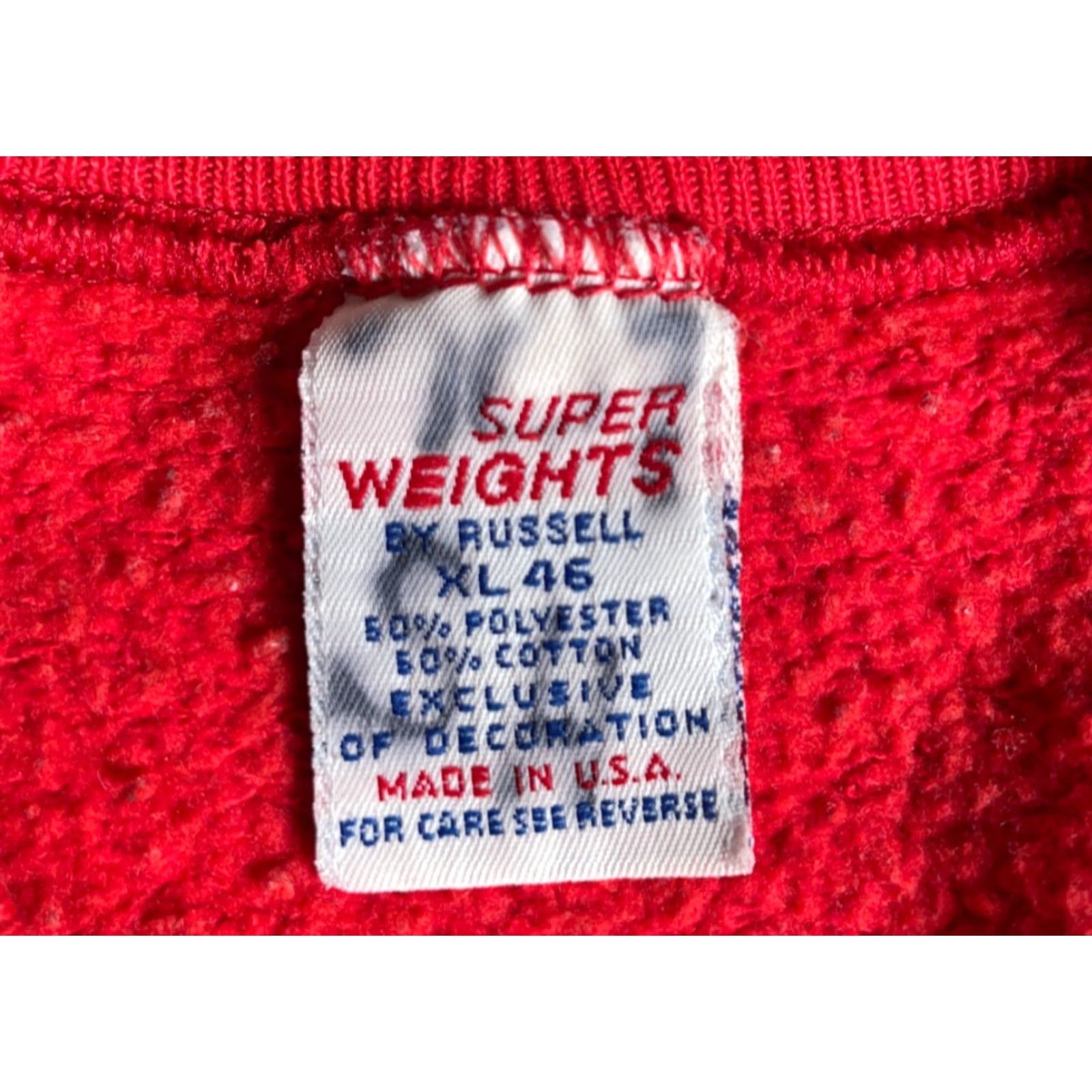 Russell Athletic VINTAGE Russell Athletic Sweatshirt Eagle Applique Red Raglan Sleeve Adult Large Size US L / EU 52-54 / 3 - 3 Thumbnail