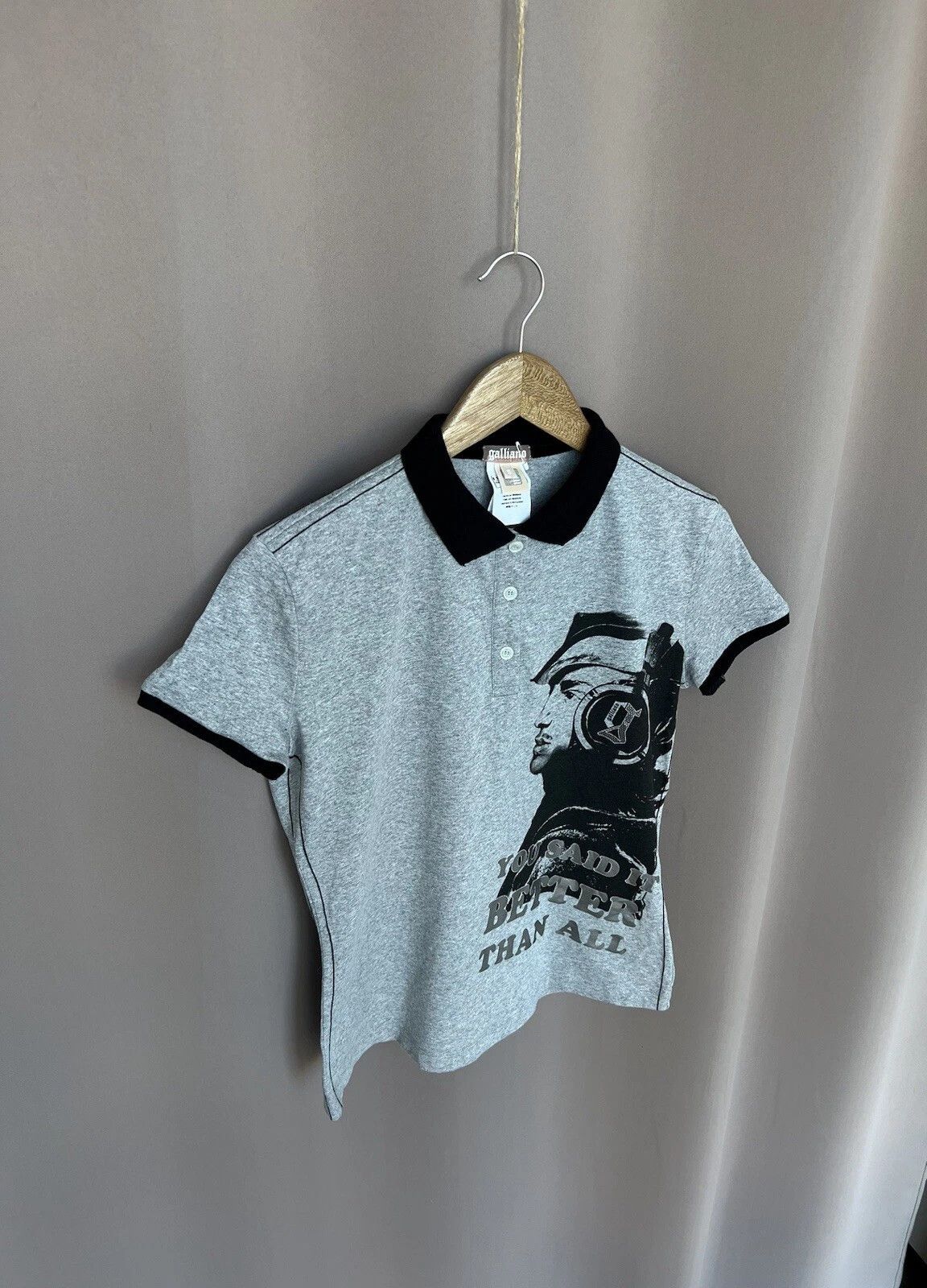John Galliano John Galliano Big Logo Polo Shirt Womens Size S Short Sleeve Size S / US 4 / IT 40 - 5 Thumbnail