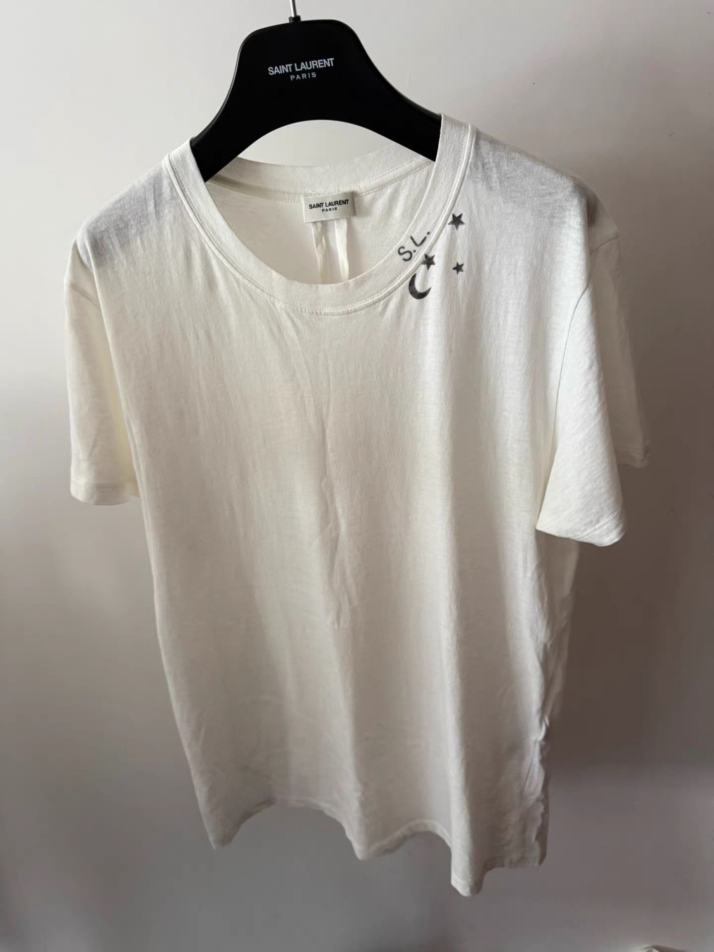 Saint Laurent Paris Saint Laurent Paris Star and Moon T-shirt 2505