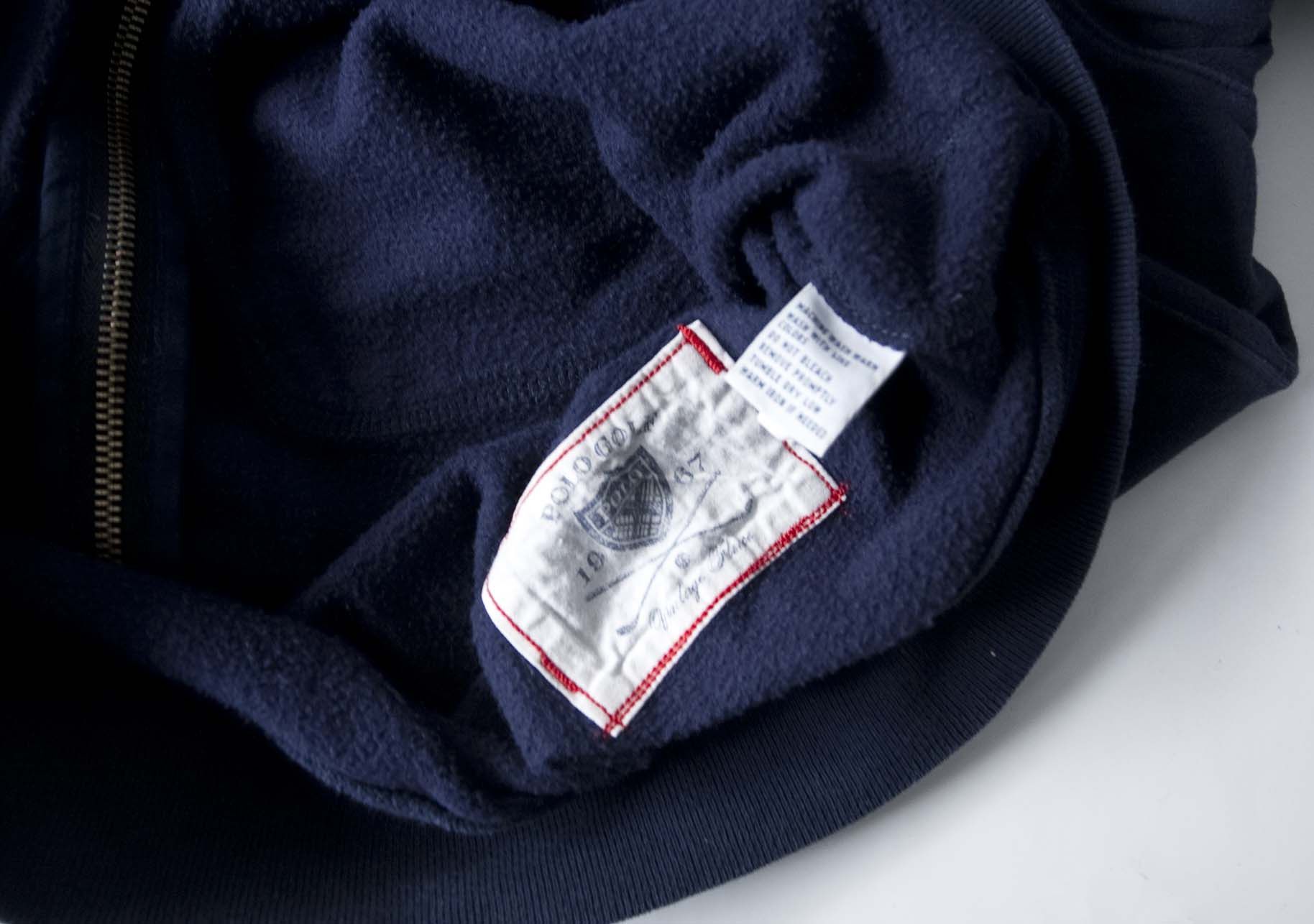 Ralph Lauren × Vintage Ralph Lauren Polo Golf Jacket Size S Full Zip Blue Size US L / EU 52-54 / 3 - 2 Thumbnail