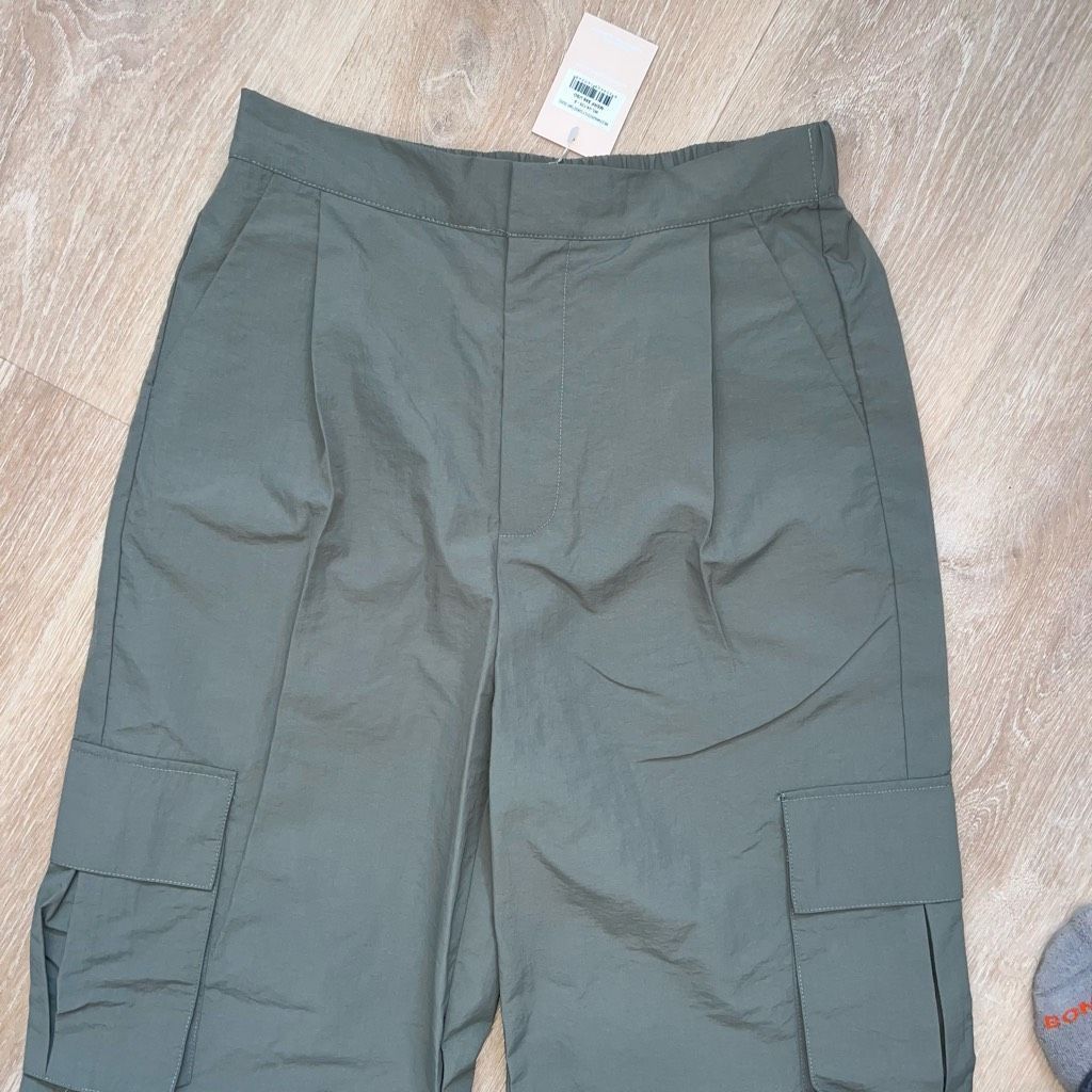 ASTR The Label WILO the Label Anthropologie Parachute Fly Cargo Wide Leg Pants Olive, Women’s S Size 26" / US 2 / IT 38 - 4 Thumbnail