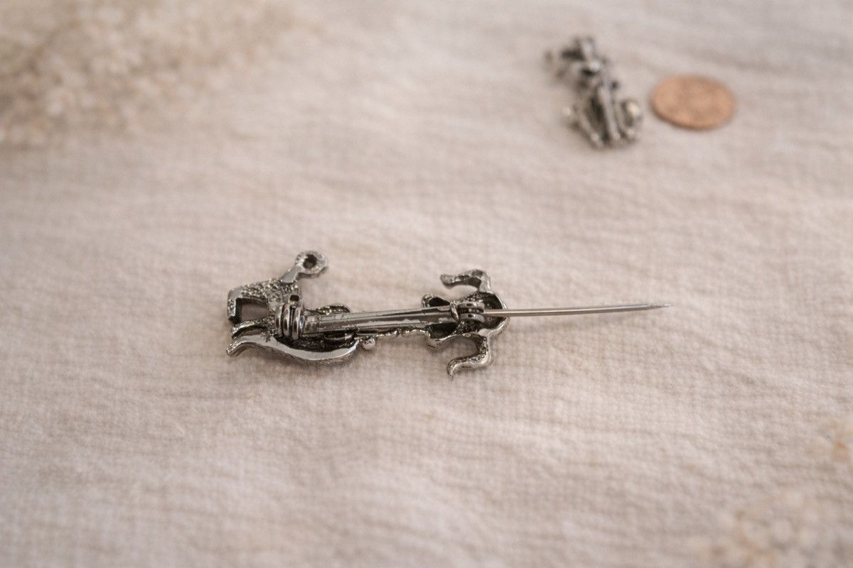 Other Vintage 1950s Poodle Brooch Set Silver Tone Dog Pins Retro Size ONE SIZE - 7 Thumbnail