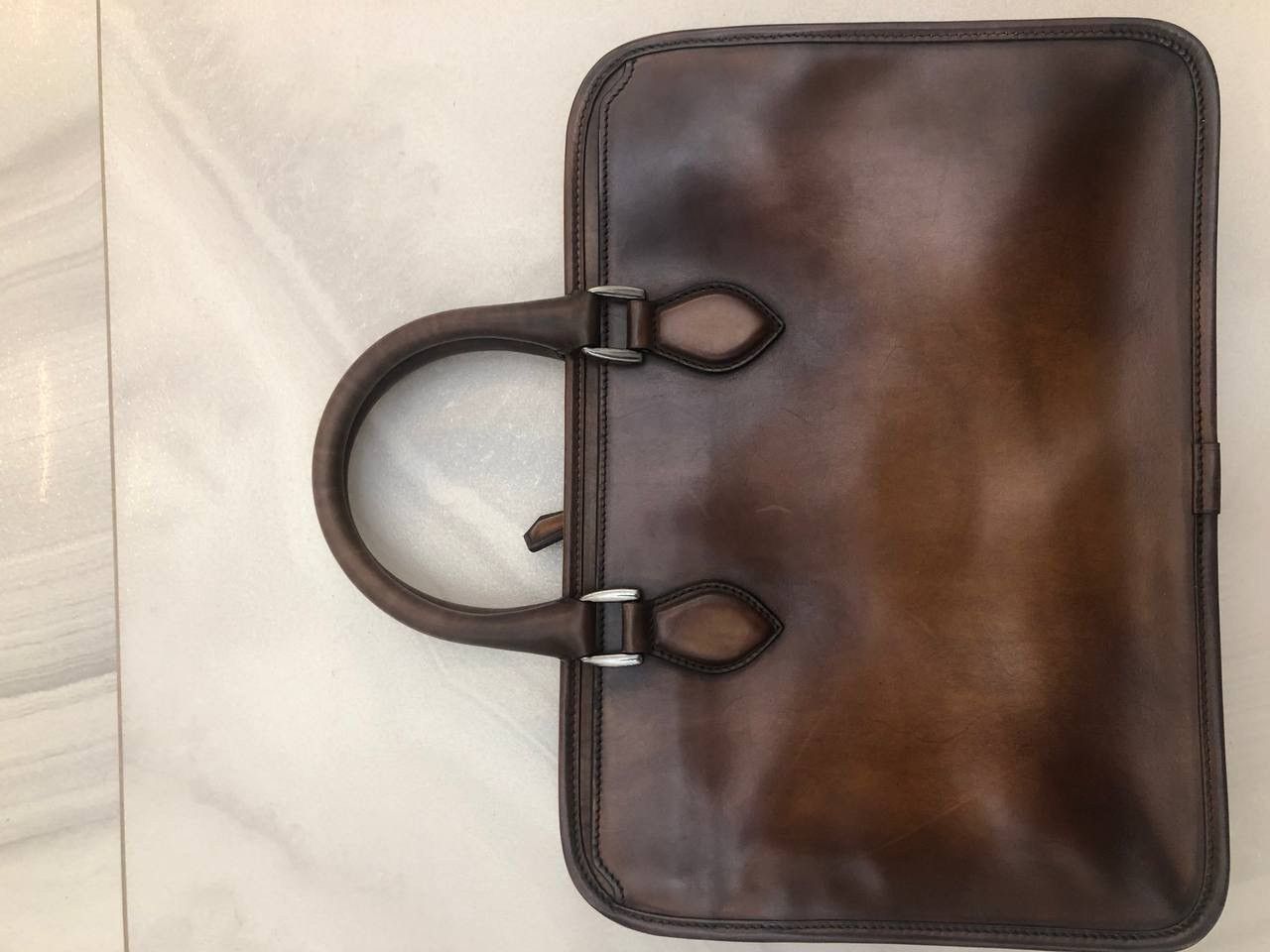 Berluti Berlui Berluti Brown Venezia Leather Deux Jours Briefcase Size ONE SIZE - 3 Thumbnail