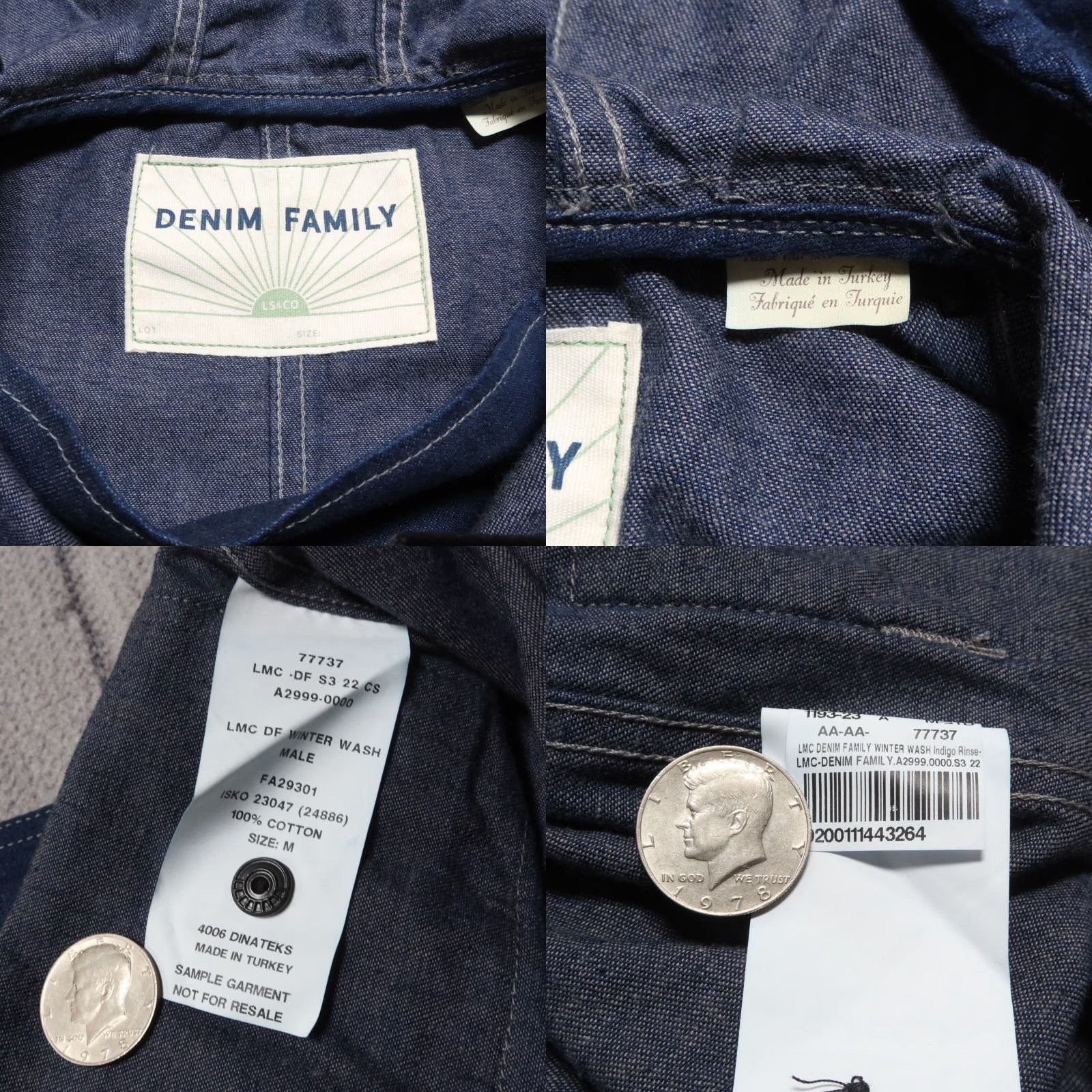 Levi's VINTAGE Levi's Denim Jacket / Made & Crafted / Pullover Anorak / M / Dark Wash / Jacket / Men Size US M / EU 48-50 / 2 - 8 Thumbnail
