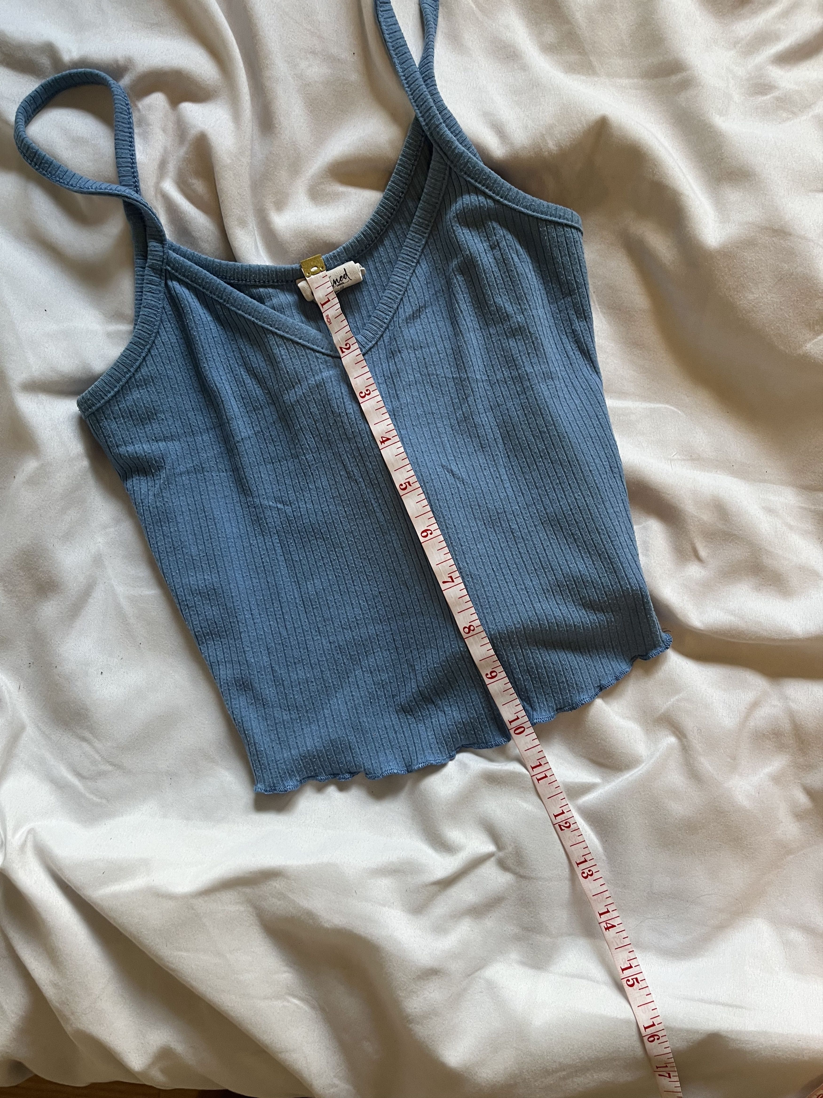 Tillys Destined Light Blue Cropped Tank Top Size XS / US 0-2 / IT 36-38 - 5 Thumbnail