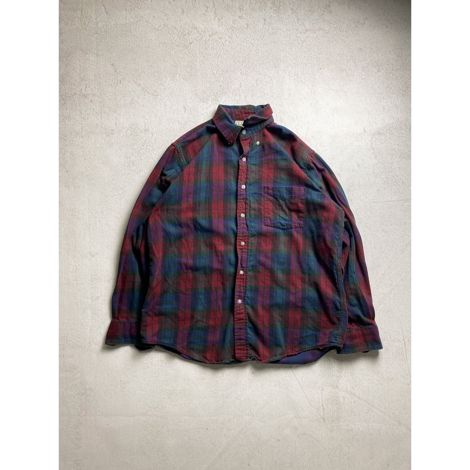 L.L. Bean Vintage 90s L.L. Bean Red Button-Down Shirt - Men's Medium Size US M / EU 48-50 / 2 - 1 Thumbnail