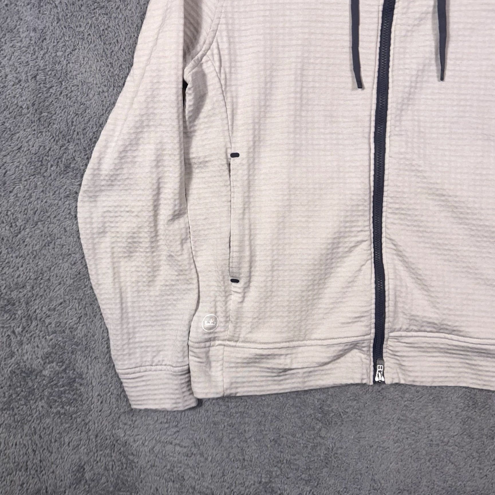 Peter Millar Peter Millar Hoodie Womens M Tech Full Zip Sweatshirt Grid Fleece Golf LS22EK19 Size M / US 6-8 / IT 42-44 - 2 Thumbnail