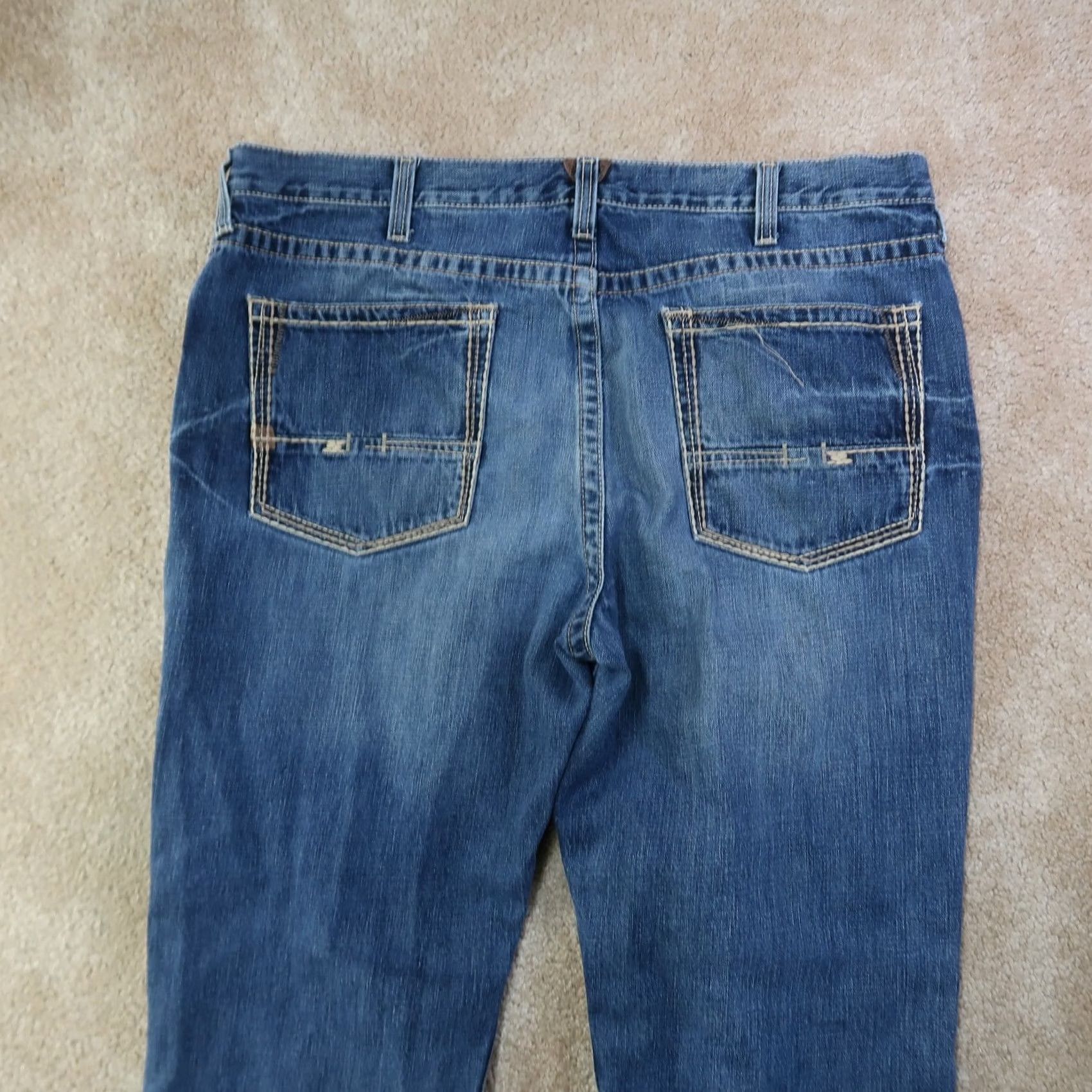 Ariat Ariat Jeans M4 Low Bootcut Men 40x32 Blue Denim Brand: Ariat Comfort Fit 5-Pocket Wear-Resistant Dark Wash Mens Size US 40 / EU 56 - 7 Thumbnail