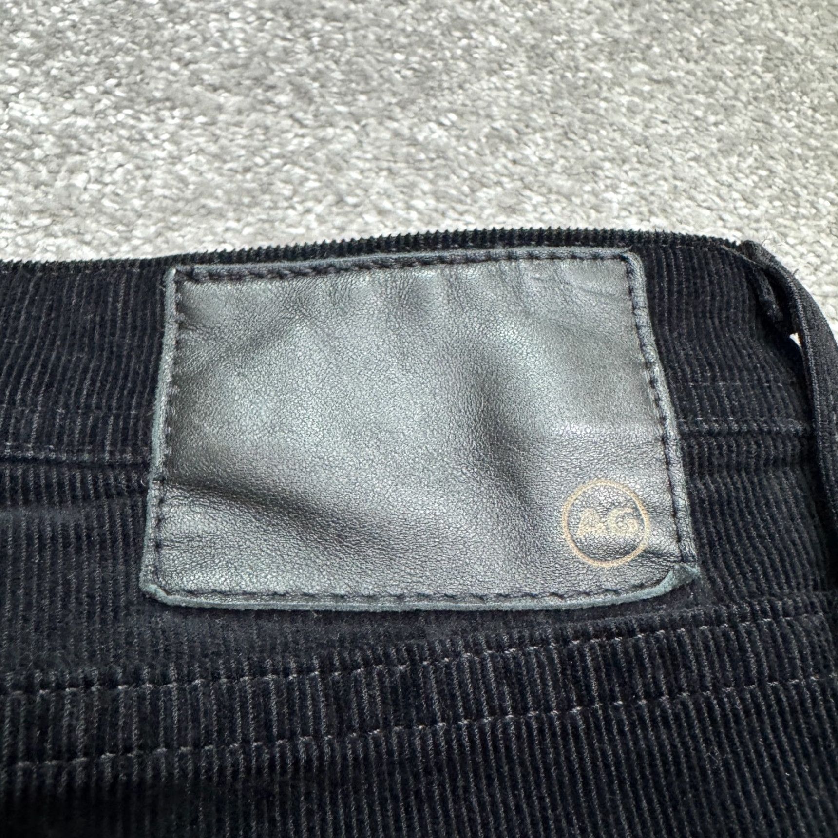 Vintage AG Adriano Goldschmied Slim Straight Leg Corduroy Pants Mens 36x34 Black Cotton Blend Size US 38 / EU 54 - 7 Thumbnail