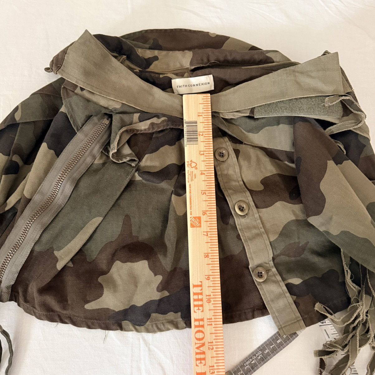 Faith Connexion Faith Connexion Camo Deconstructed Wrap Skirt XS Military Size 28" / US 6 / IT 42 - 6 Thumbnail