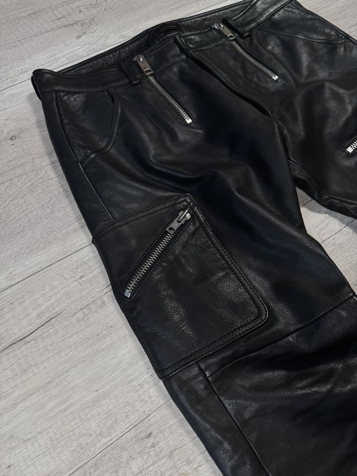 Diesel Diesel leather cargo IF6WAS9 style japanese 90s punk pants Size US 31 - 3 Thumbnail