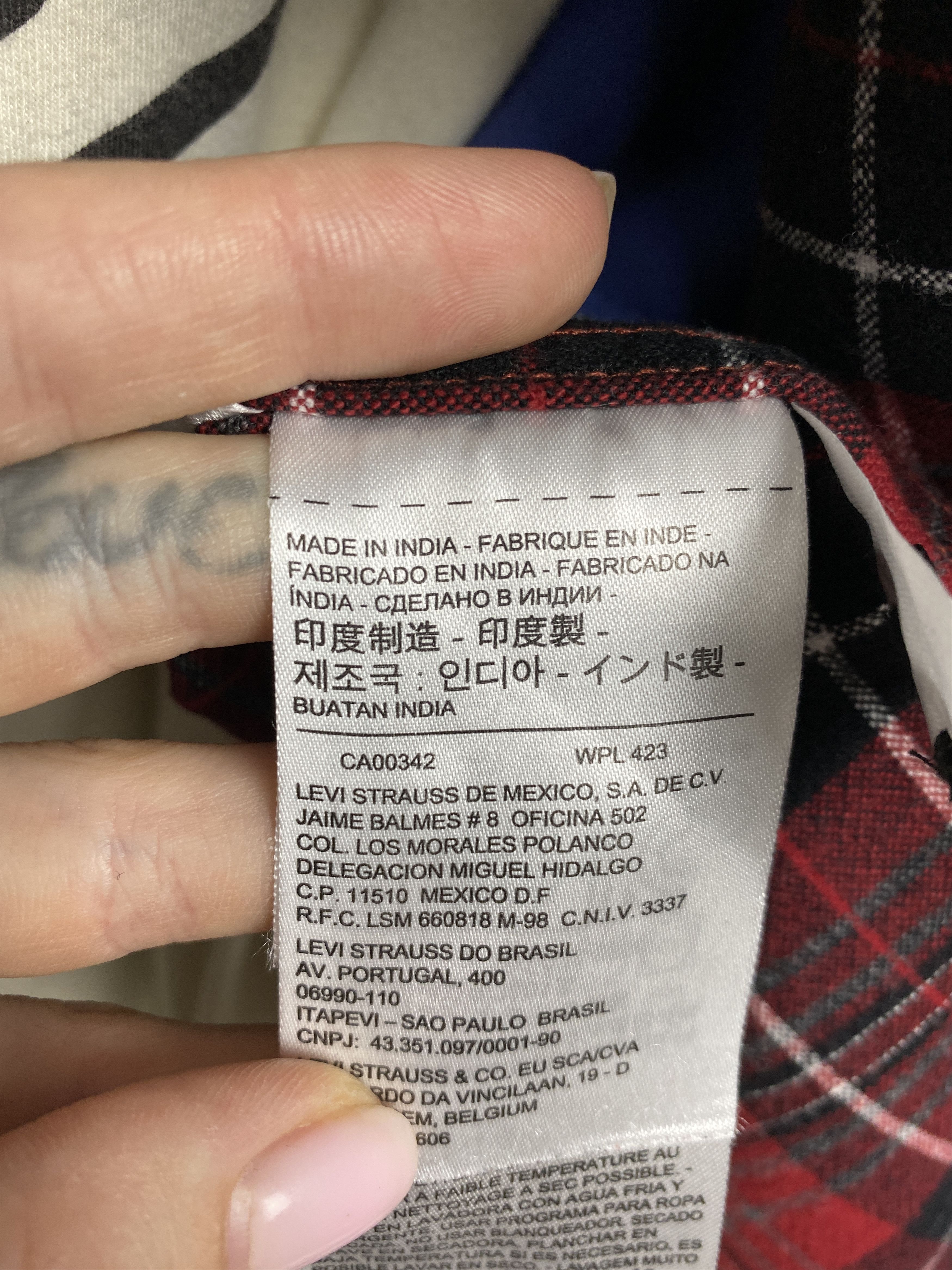 Levi's Levi's Vintage Mens Flannel Plaid Shirt Size US S / EU 44-46 / 1 - 5 Thumbnail
