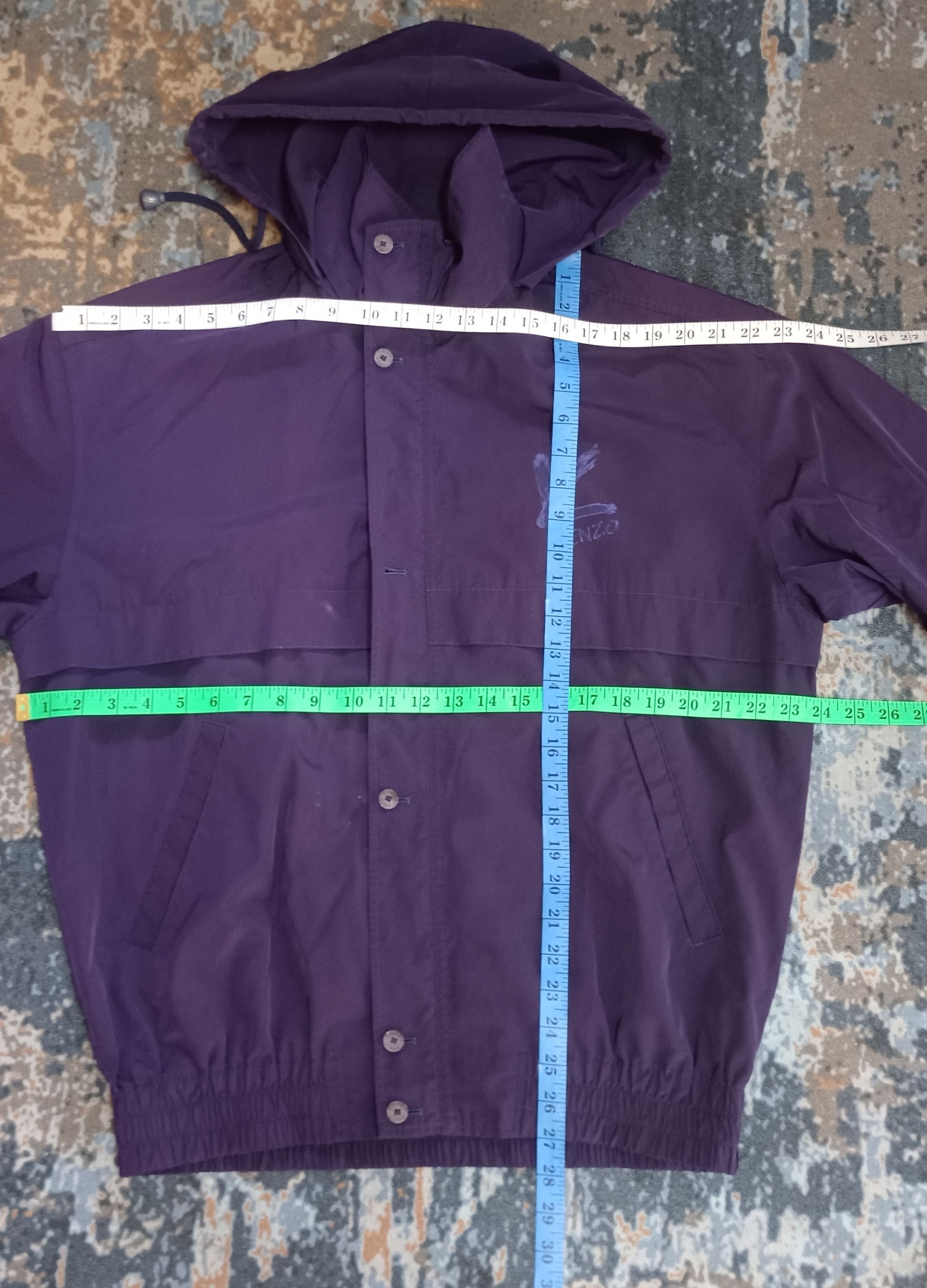 Kenzo Kenzo Golf Purple Hooded Nylon Jacket Size US L / EU 52-54 / 3 - 12 Thumbnail