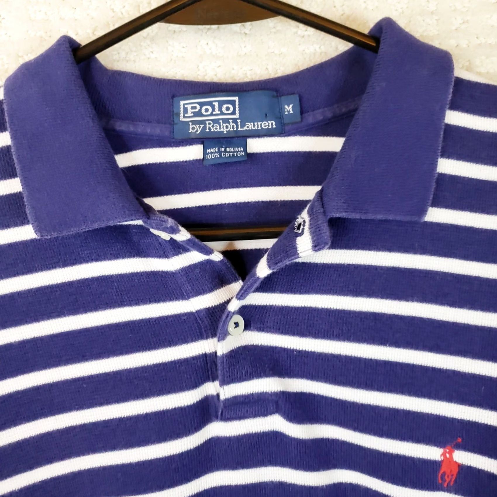 Polo Ralph Lauren Polo Ralph Lauren Polo Shirt Mens M Blue Striped Short Sleeve Golf Classic Polo Ralph Lauren Polo Green Pony Logo Sports Shirt Size US M / EU 48-50 / 2 - 4 Thumbnail