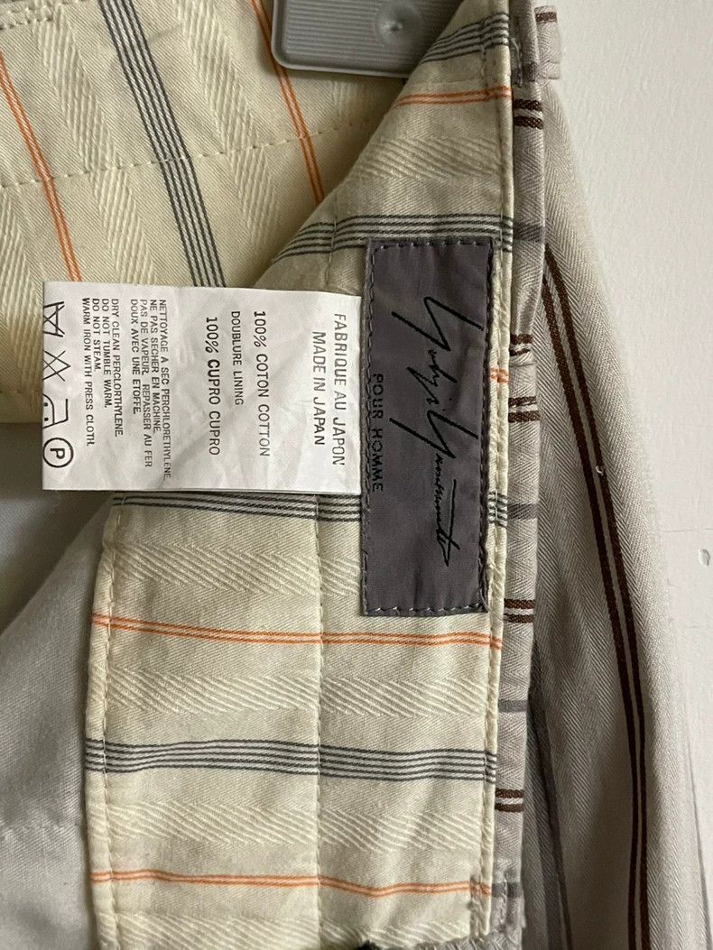 Yohji Yamamoto Yohji Yamamoto size 3 01 SS striped trousers trousers stra Size US 30 / EU 46 - 6 Thumbnail