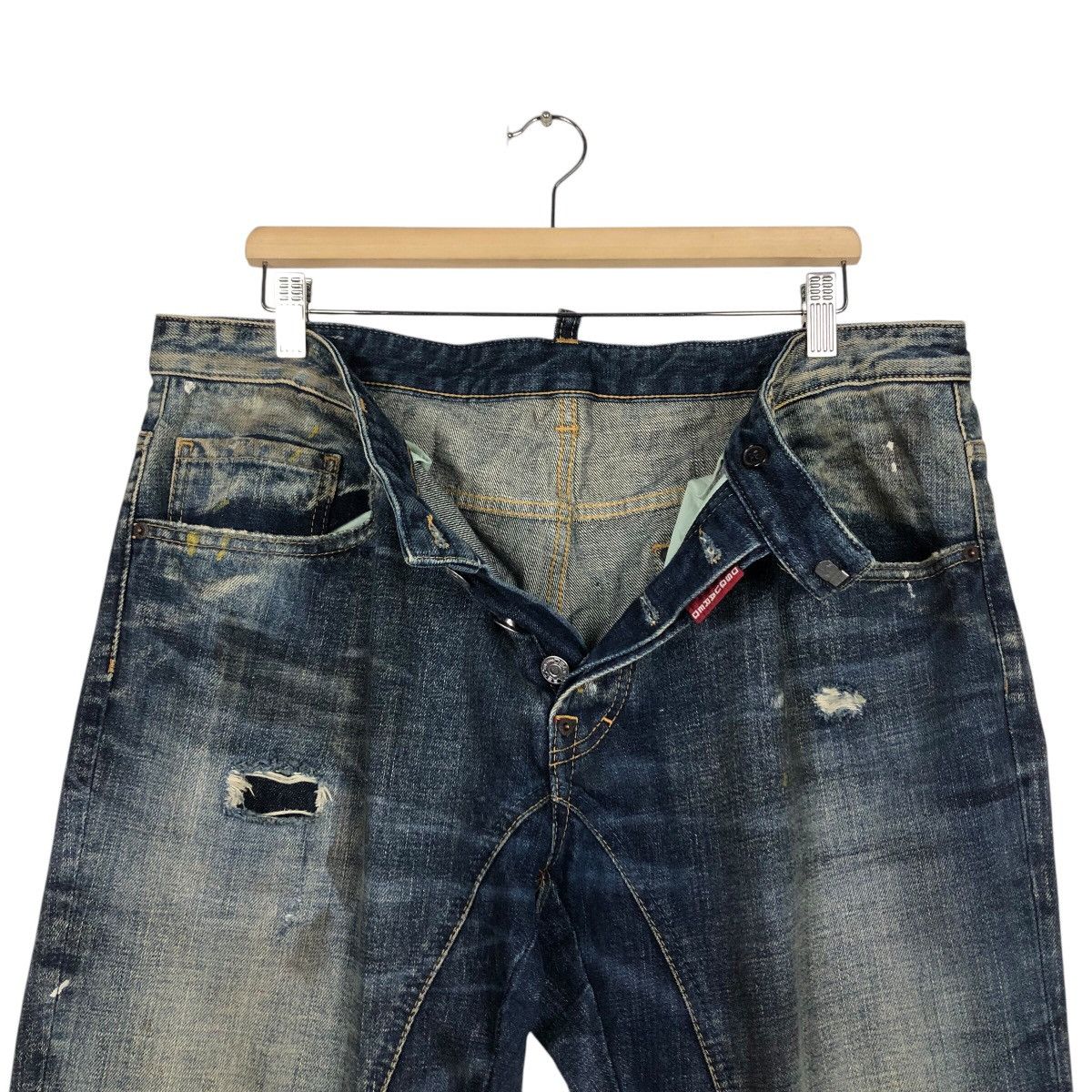 Dsquared2 📌Vintage Patchwork Denim Jeans Dsquared2 Made in Italy Size US 38 / EU 54 - 18 Thumbnail