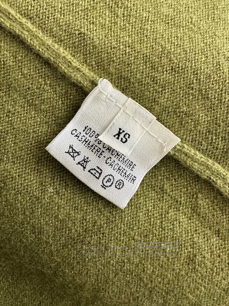 Hermes Hermes Green Cashmere Zip Knit Top, Women's Size XS / US 0-2 / IT 36-38 - 7 Thumbnail