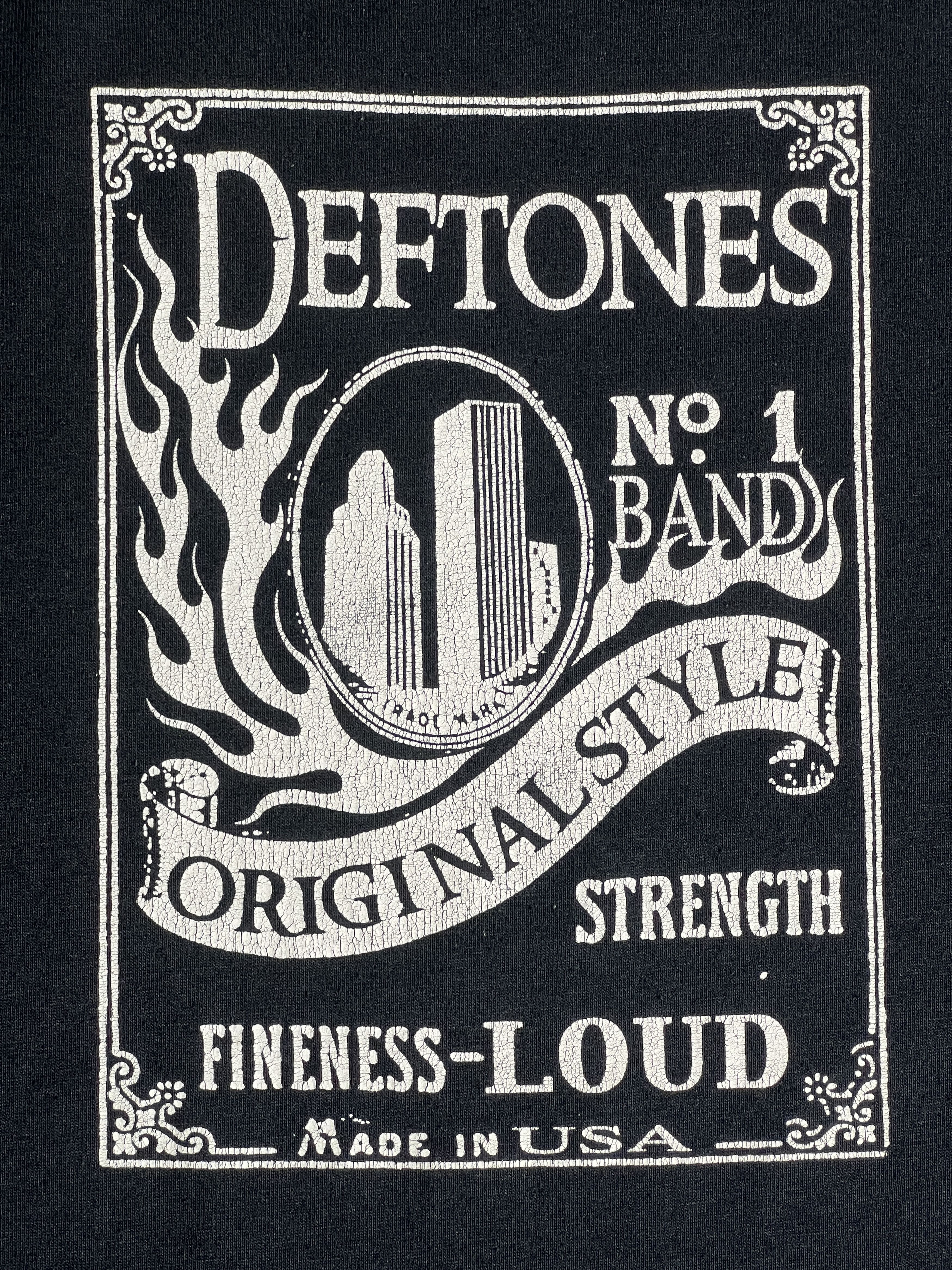 Band Tees Vintage DEFTONES Jack Daniels Rip-Off Band Tee (3XL) GTME599 Size US XXL / EU 58 / 5 - 2 Thumbnail