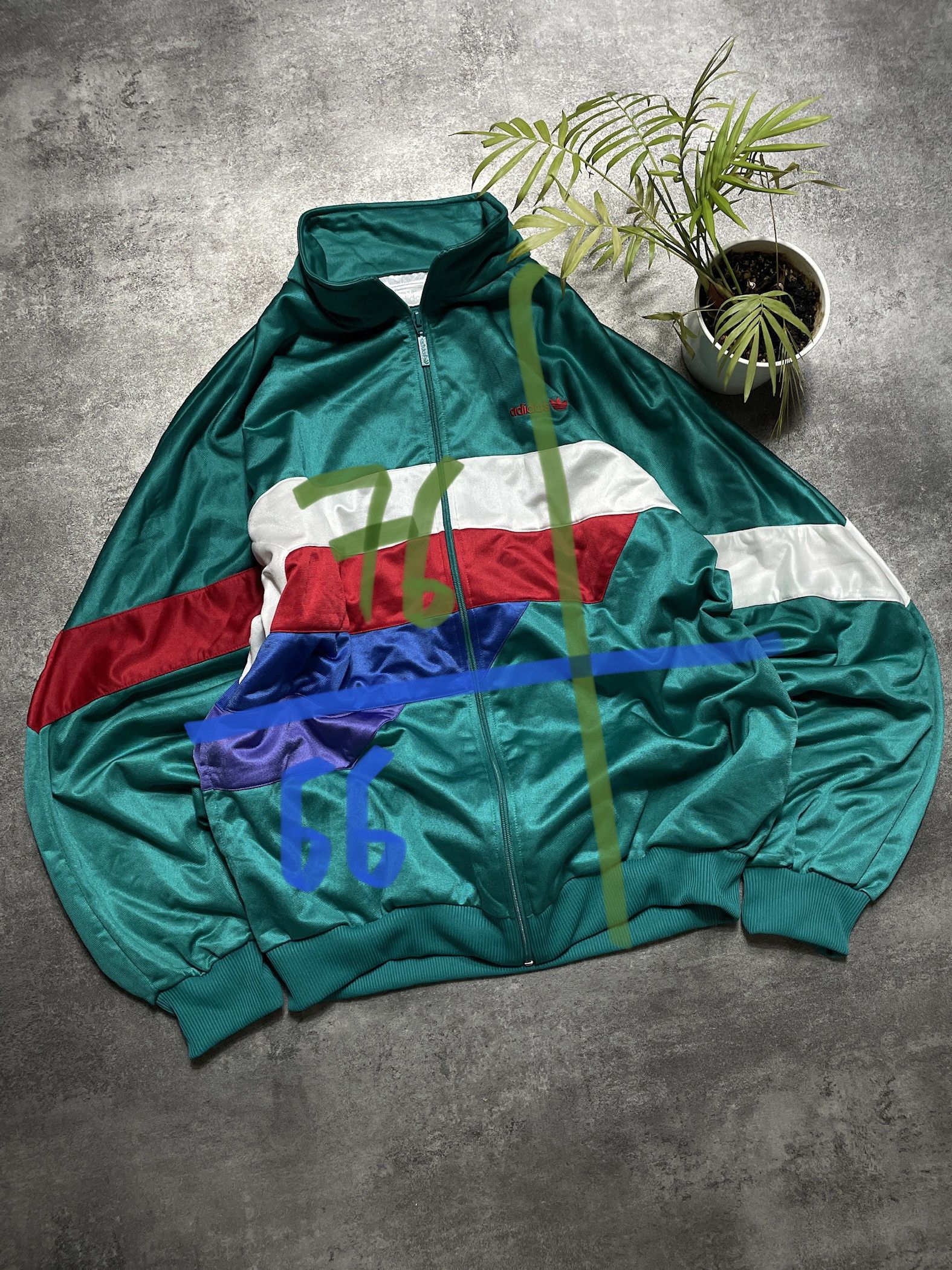 Adidas ❗️RARE❗️Adidas Vintage 90s Sweatshirt Zip Boxy Fit Size US XL / EU 56 / 4 - 10 Thumbnail