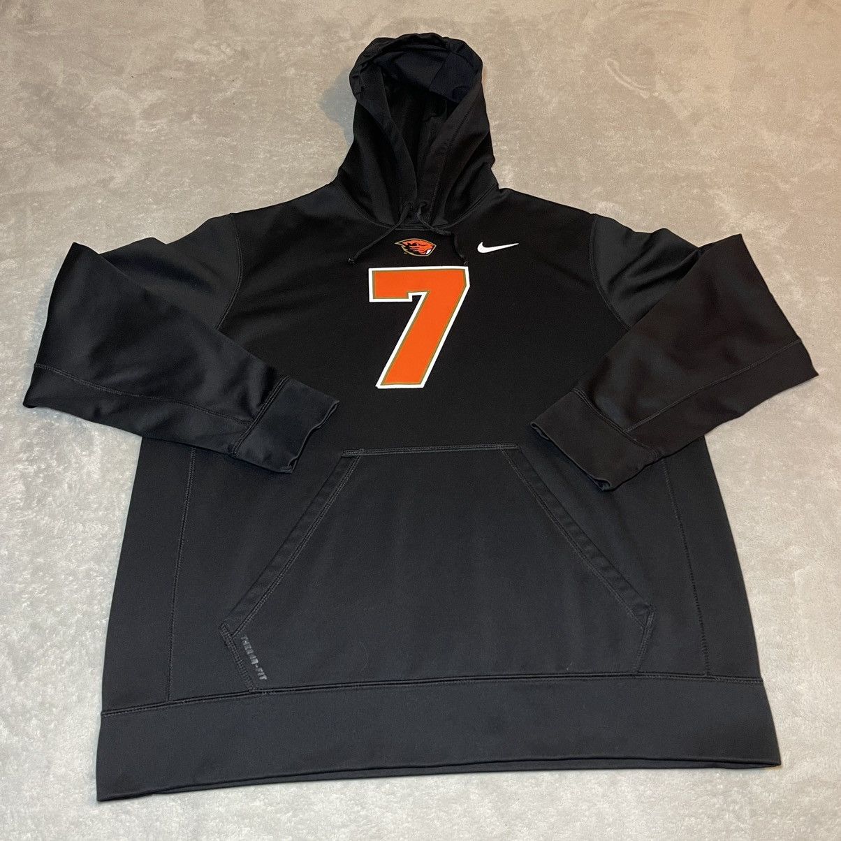 Nike Nike Oregon State Beavers Therma-Fit Hoodie Mens Black XL Size US XL / EU 56 / 4 - 3 Thumbnail