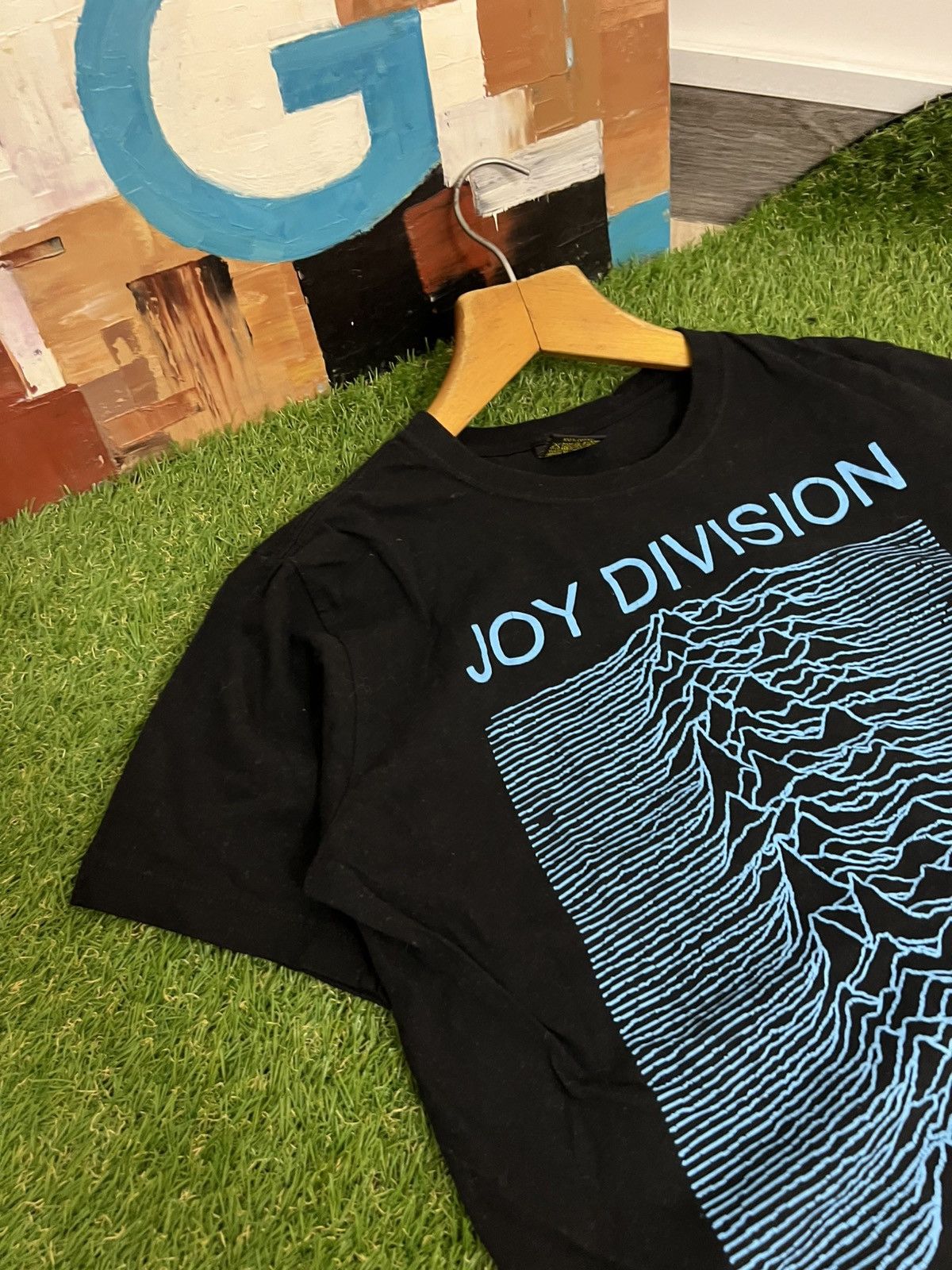 Band Tees × Vintage Vintage Joy Division Unknown Pleasure Boxy T-shirt S Size US S / EU 44-46 / 1 - 2 Thumbnail
